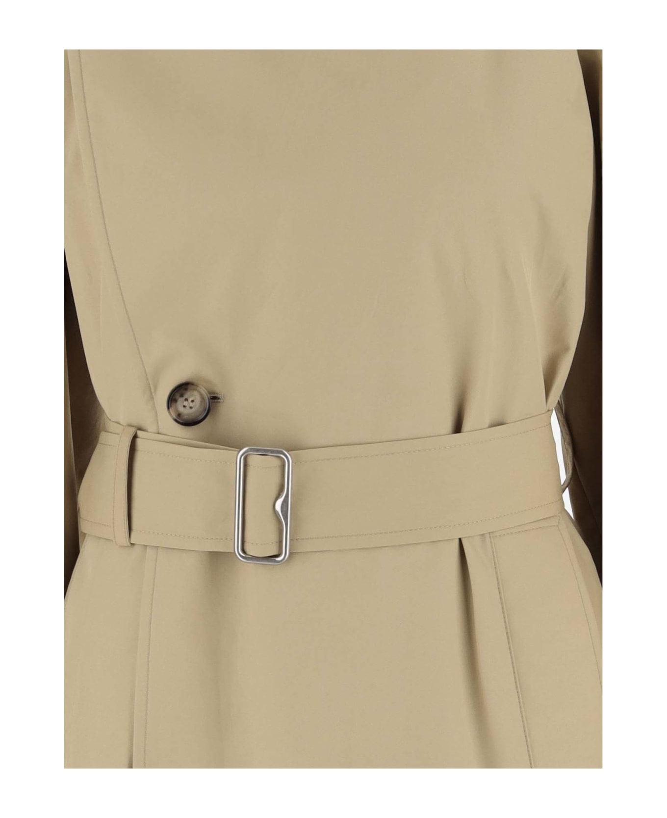 Belted Waist Trench Coat - 3