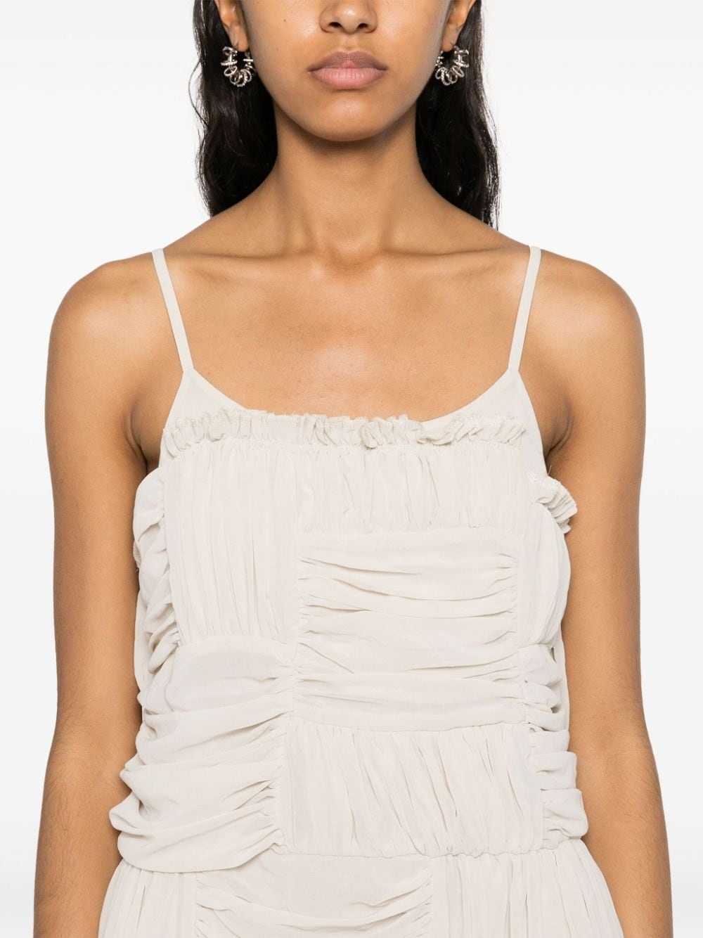 ruched midi dress - 5