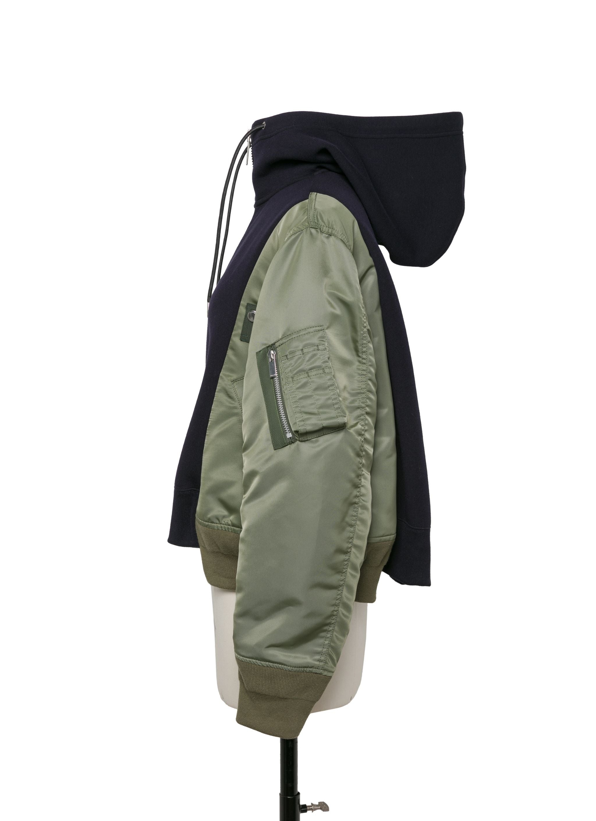 Sponge Sweat x Nylon Twill Hoodie - 2