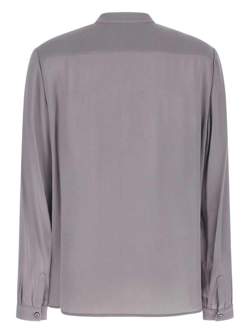 TORY BURCH Georgette bow mandarin collar blouse outlook