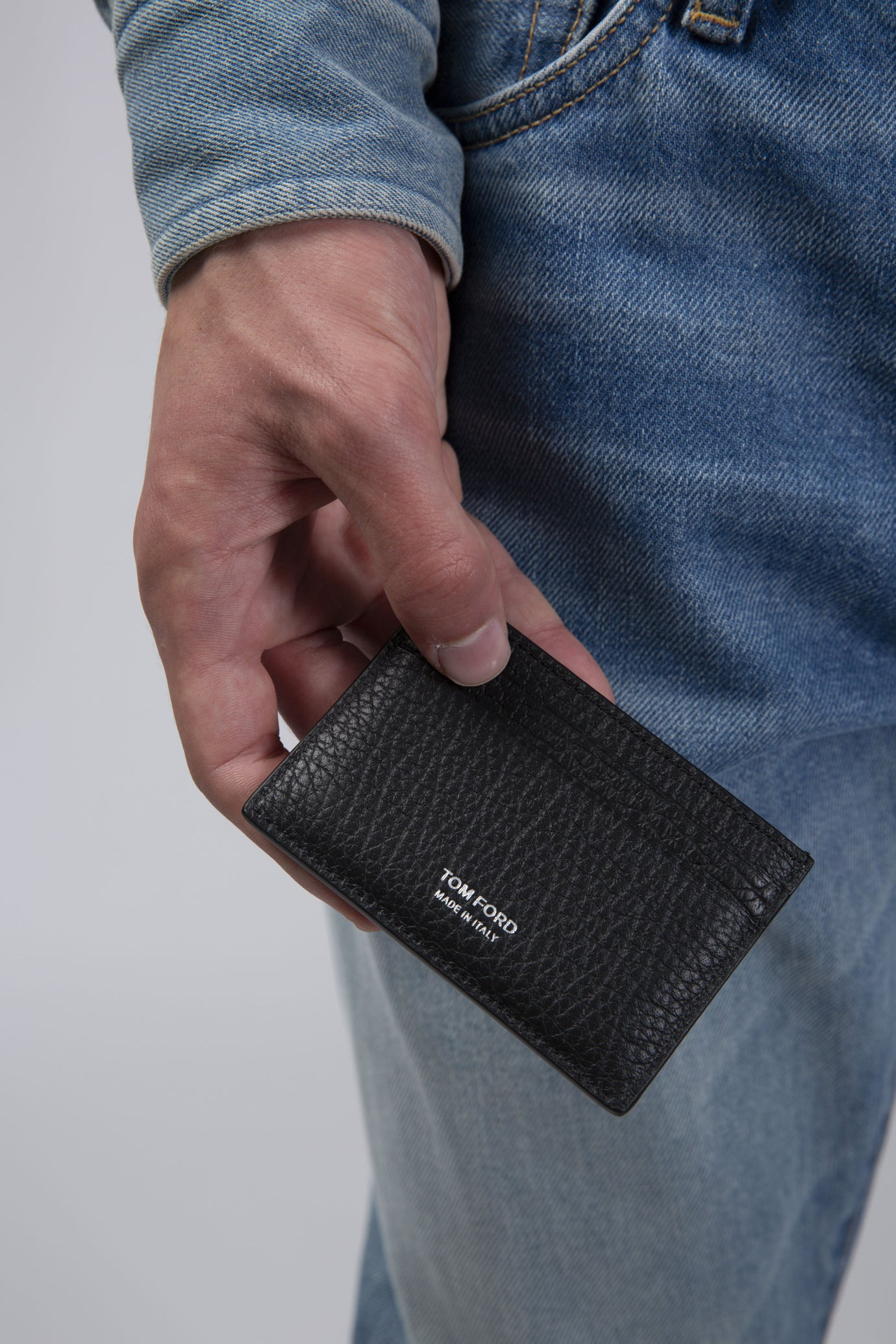Elongated T Line Classic Card Holder - 3
