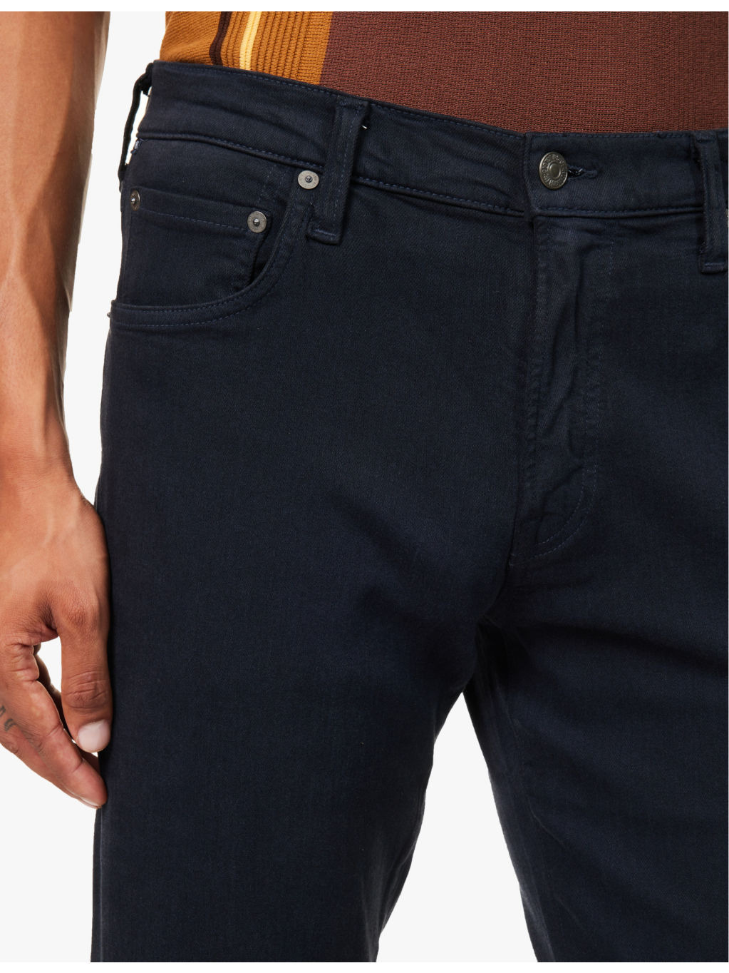 Gage Softweft regular-fit straight-leg mid-rise stretch-denim blend jeans - 5