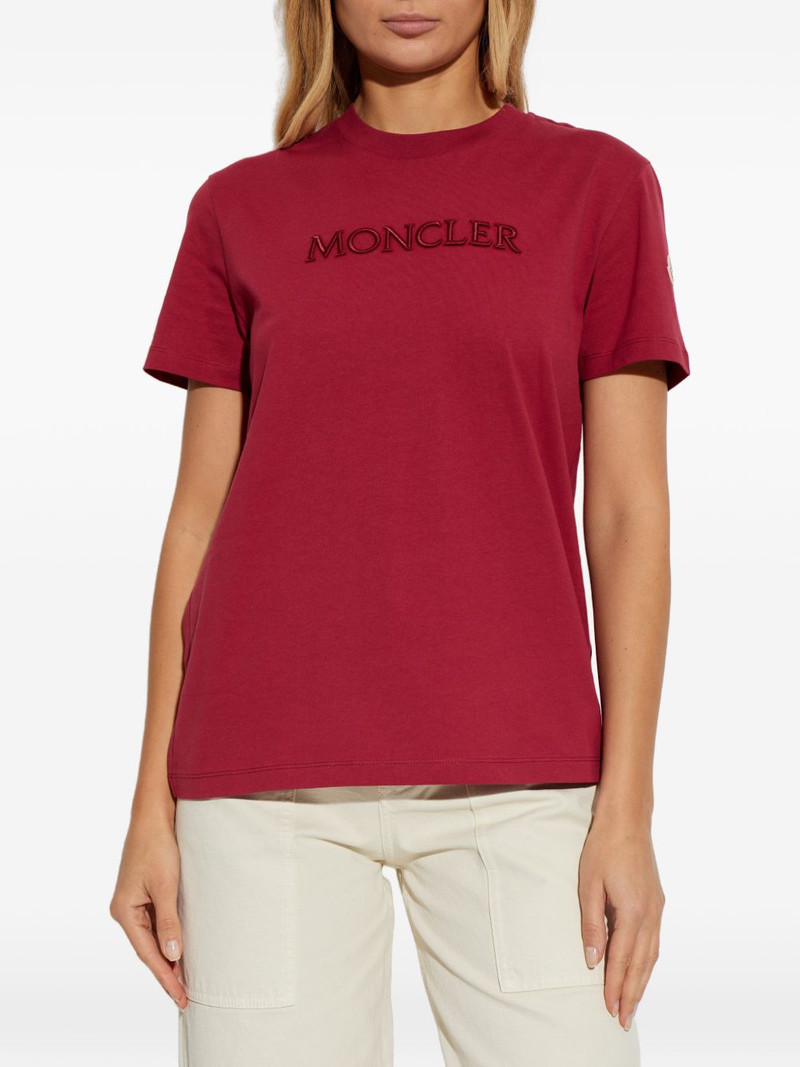 Moncler logo-embroidered T-shirt outlook