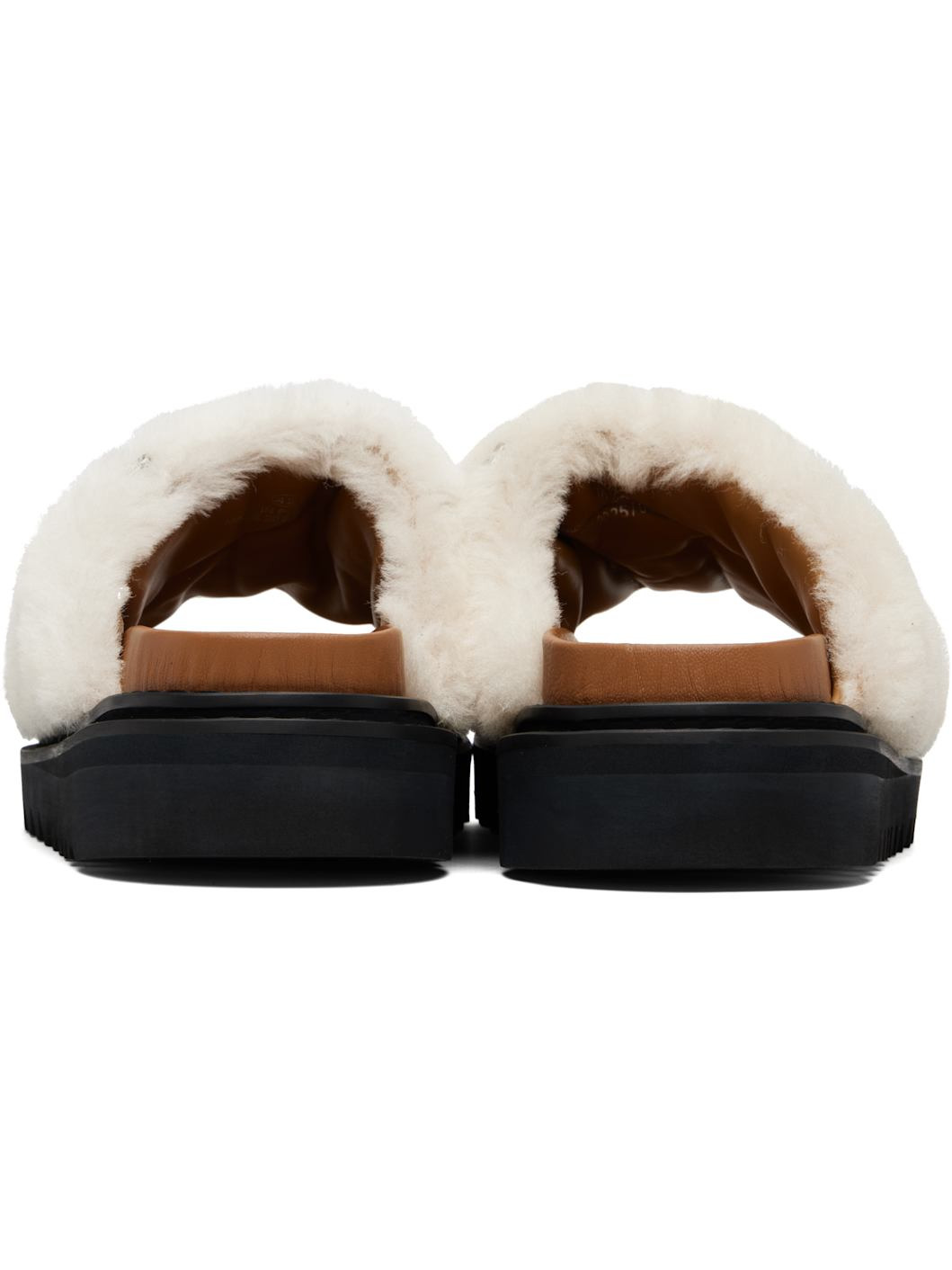 Off-White Shearling Sandals - 2