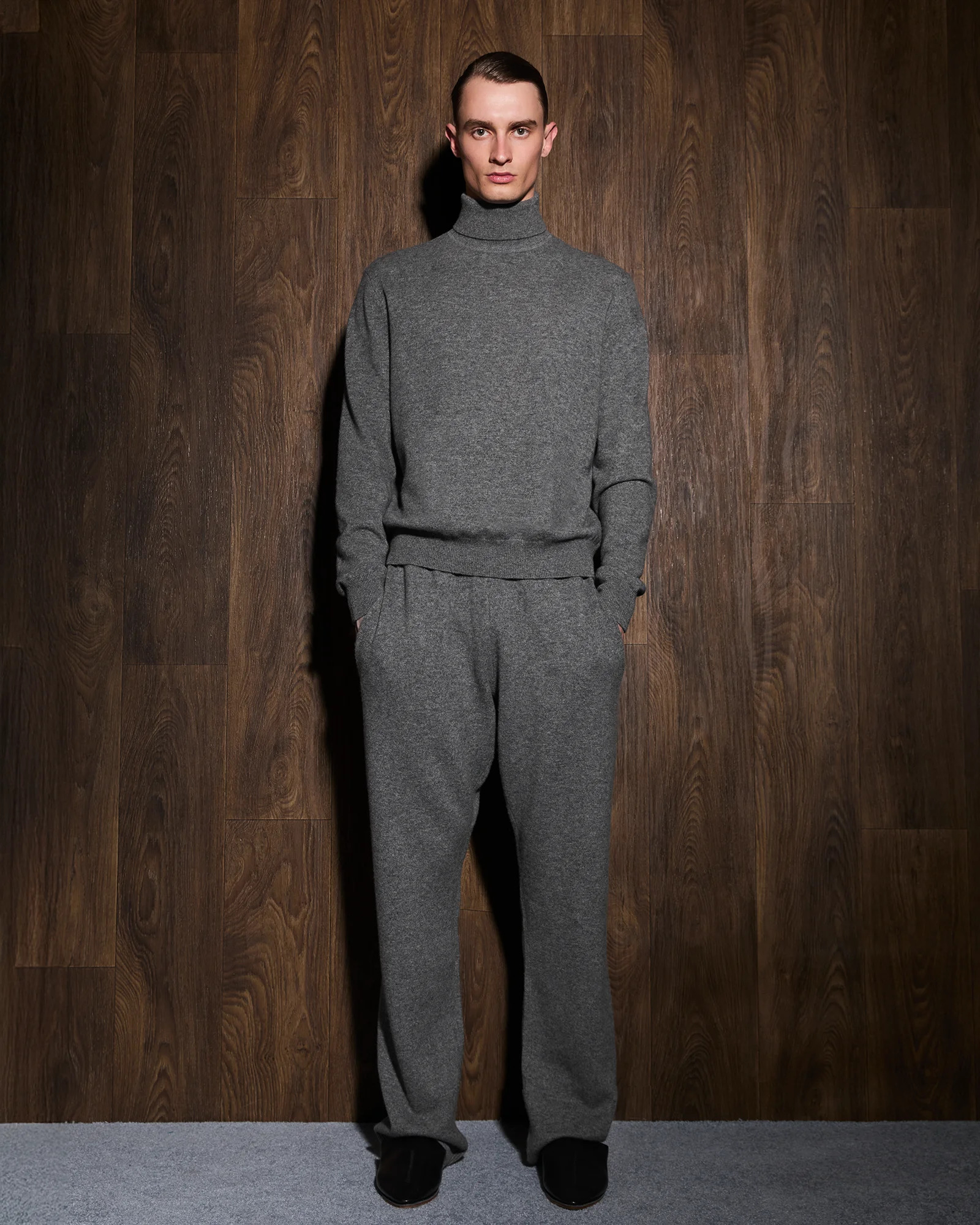 KNIT TURTLENECK CONCRETE - 2