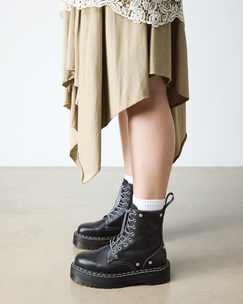 Dr. Martens Jadon Monochrome Sendal Leather Platform Boots outlook