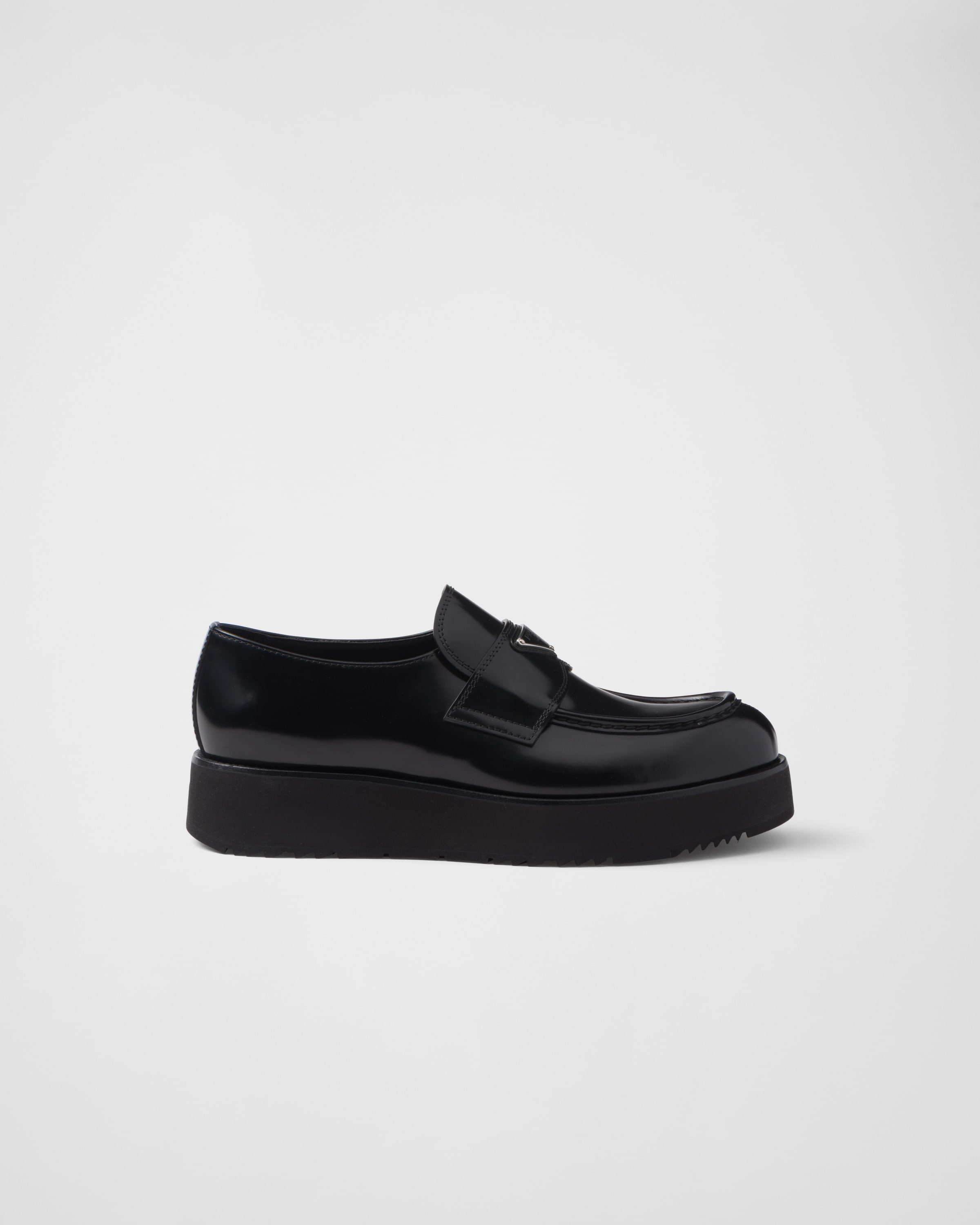 Brushed leather loafers - 2