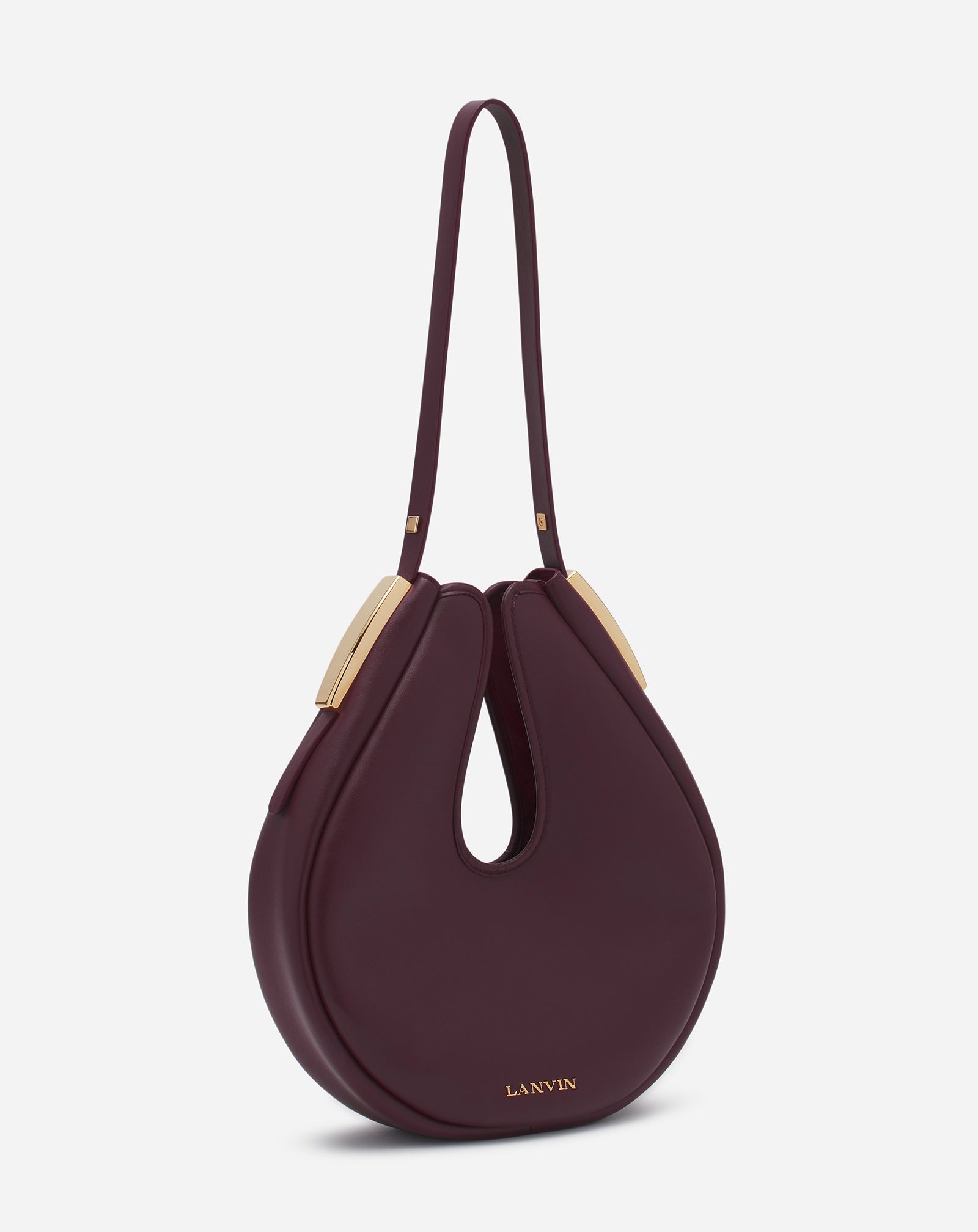 HOBO CYMBAL LEATHER BAG - 4