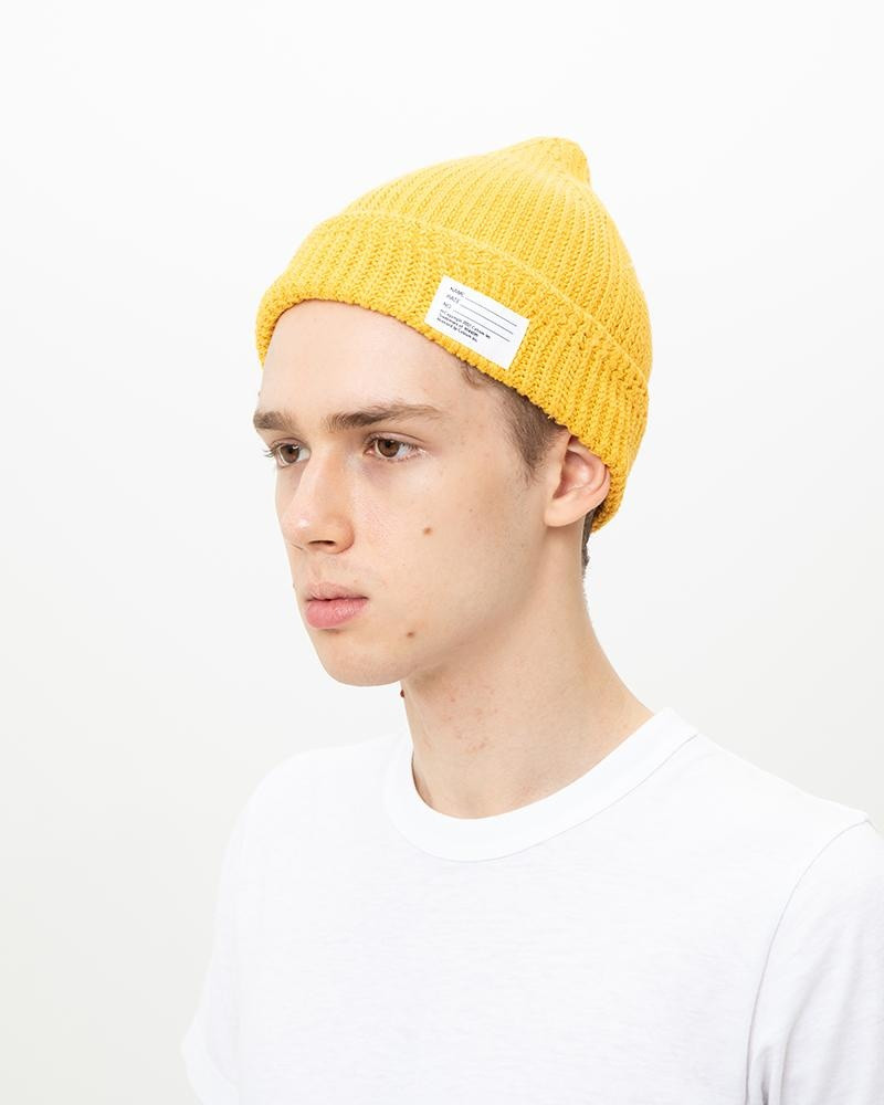 visvim KNIT BEANIE (COTTON) MUSTARD outlook