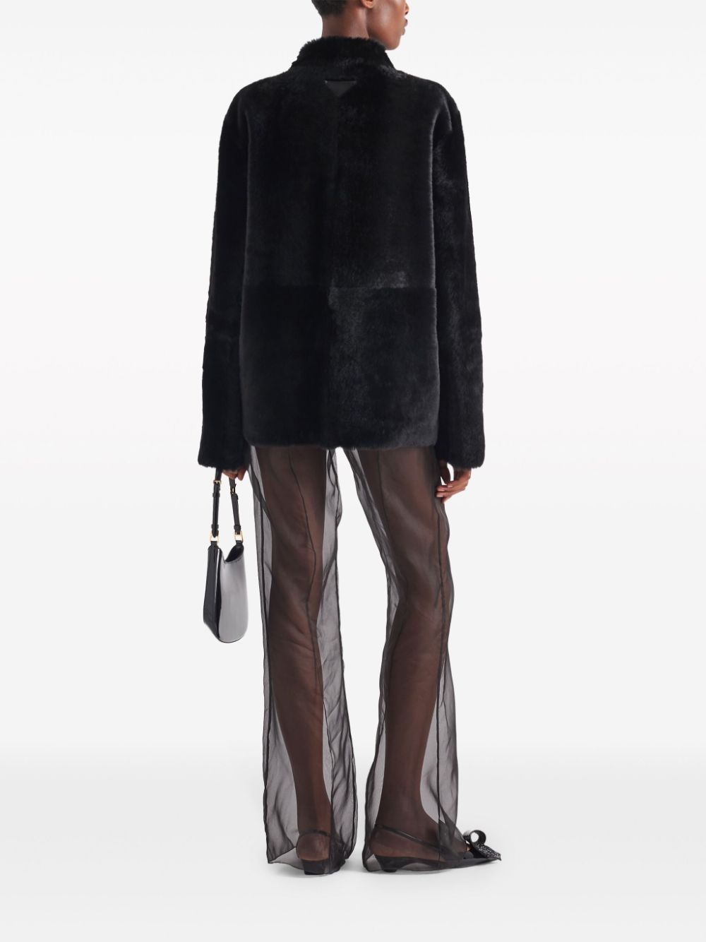 shearling blouson jacket - 3