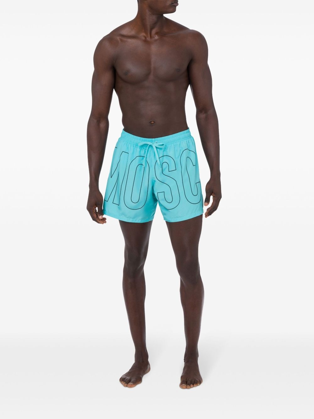 logo-print swim shorts - 3