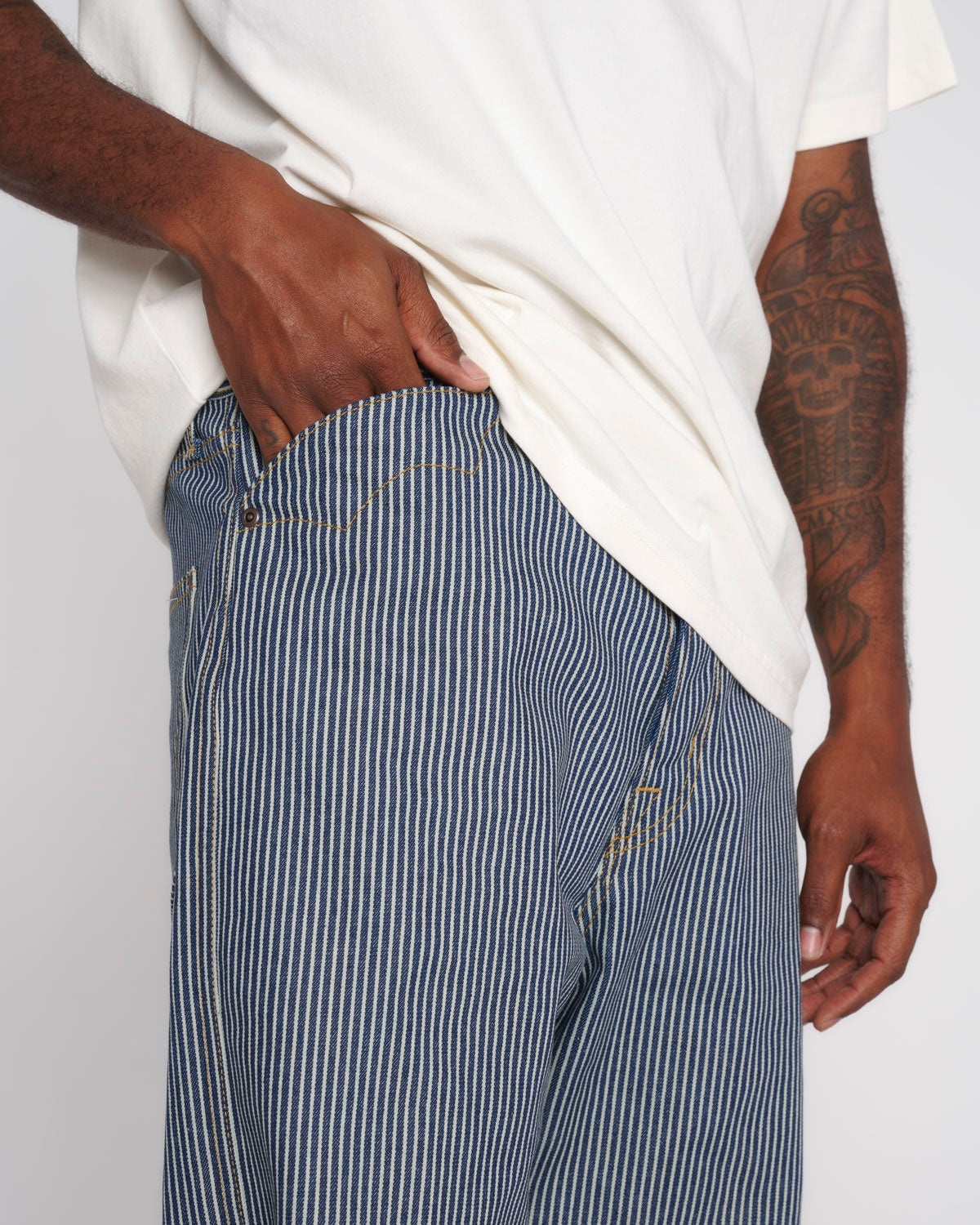 Type 00 Denim Pant - Hickory Stripe - 4