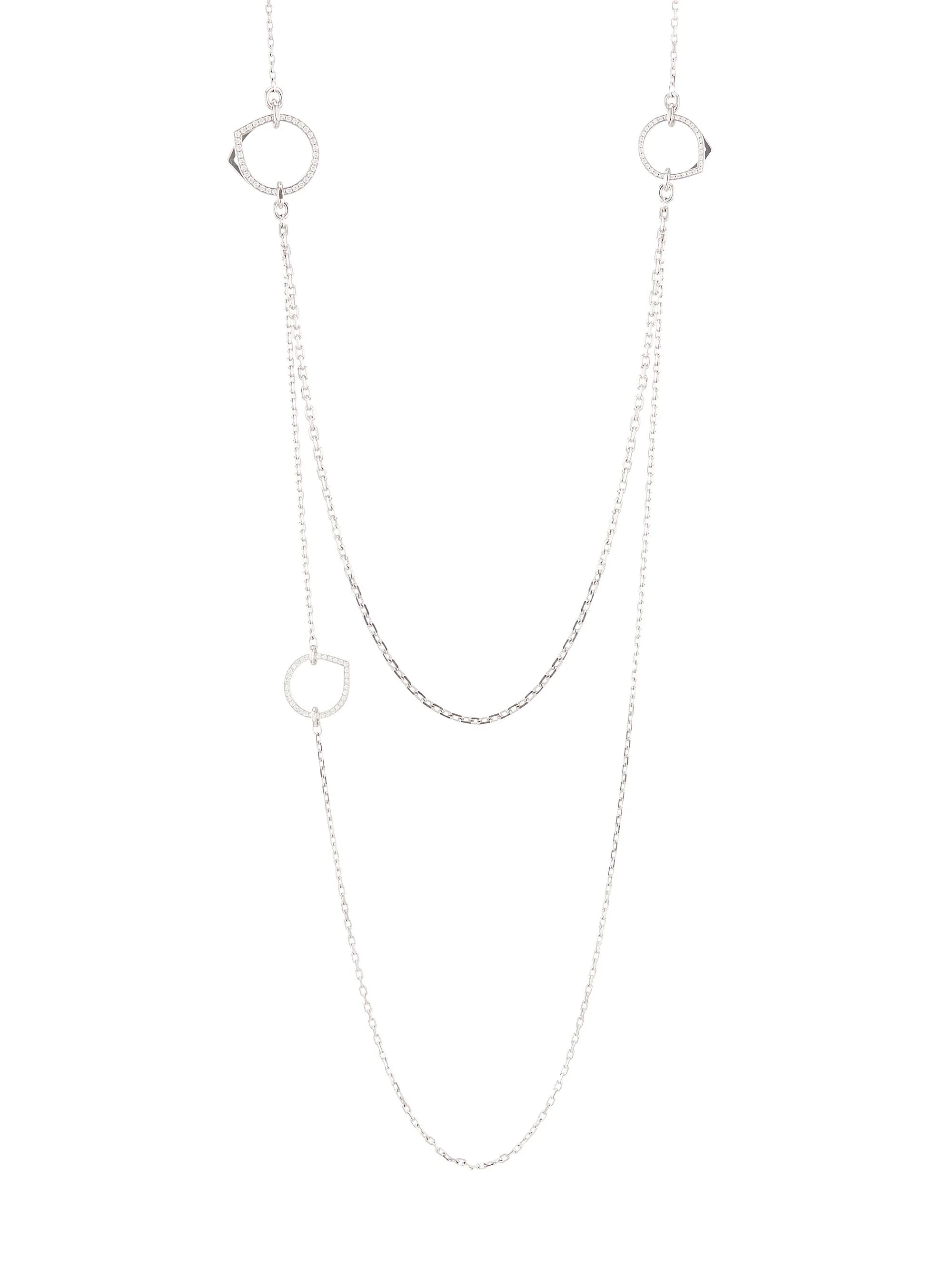 Women's Antifer 18K White Gold & 0.69 TCW Diamond Long Necklace - White Gold - 1