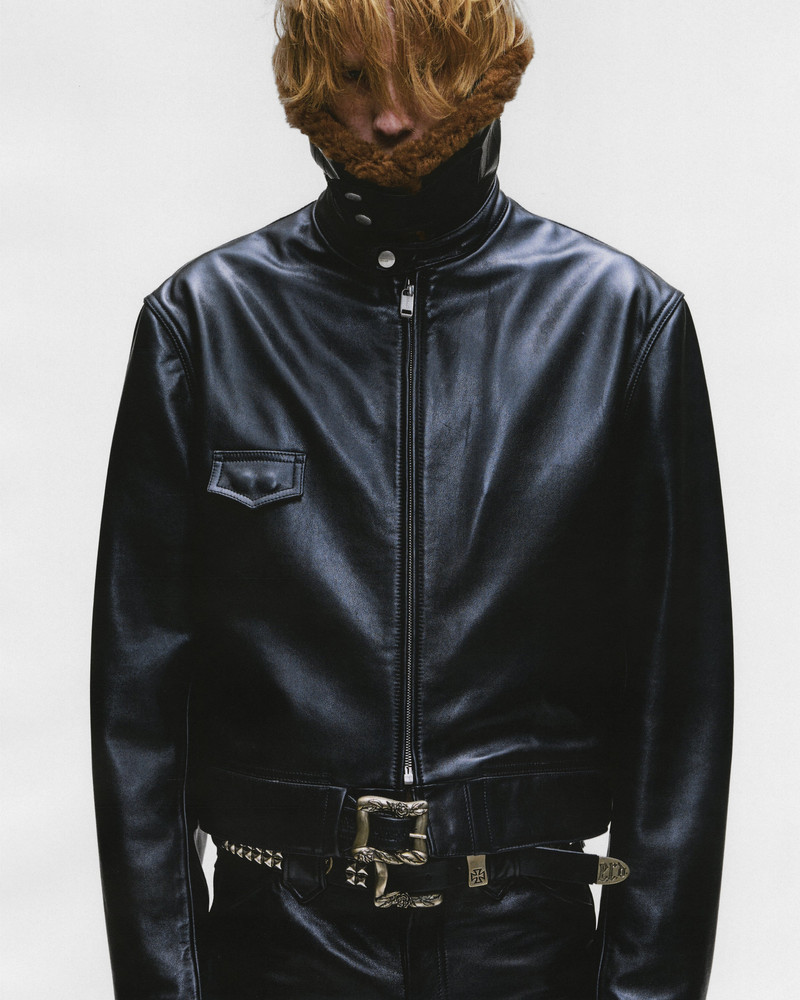 HOTROD JACKET WITH SHEARLING COLLAR 3
