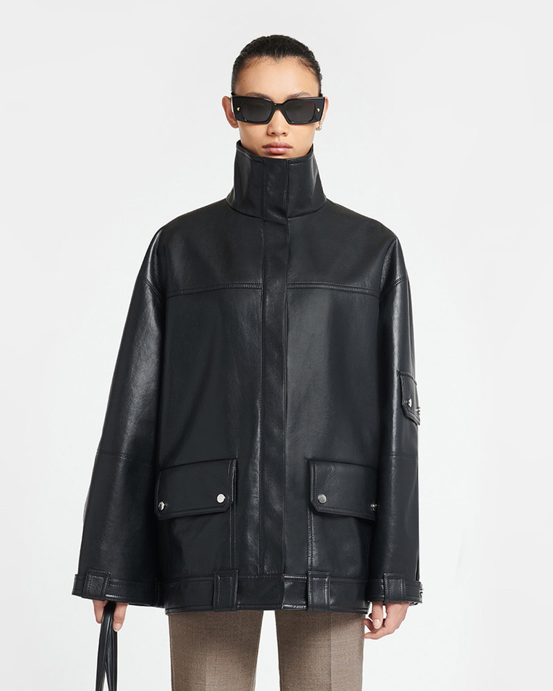 Nanushka Regenerated Leather Jacket outlook