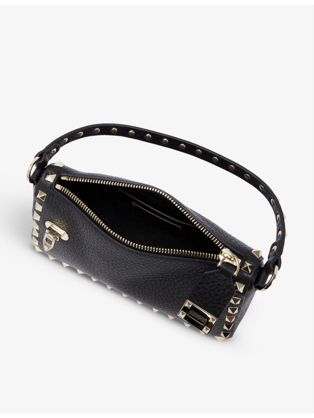 Rockstud Spike small leather shoulder bag - 4