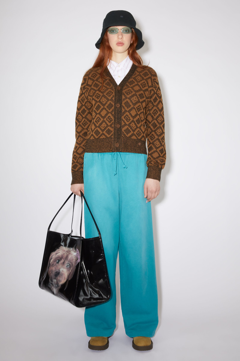 Acne Studios Printed tote bag - Black outlook