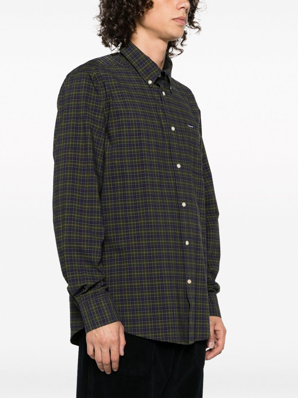 tartan-check cotton shirt - 3