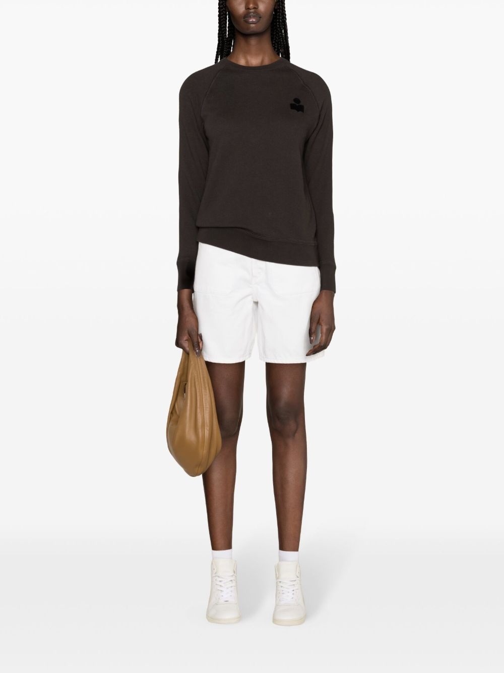 Milla logo-flocked sweatshirt - 2
