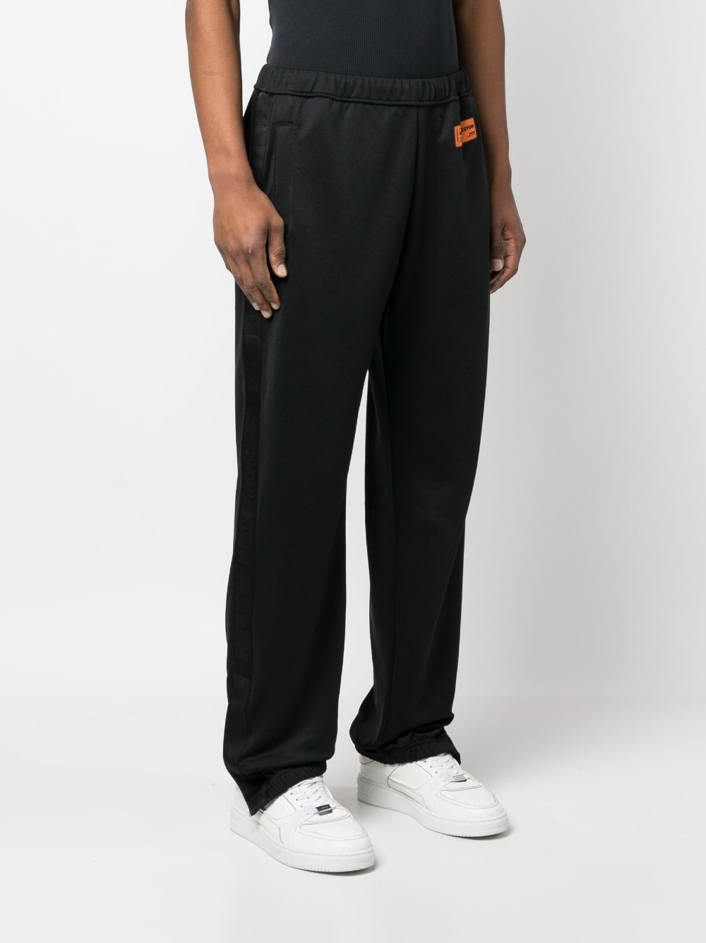 logo-patch straight-leg track pants - 3