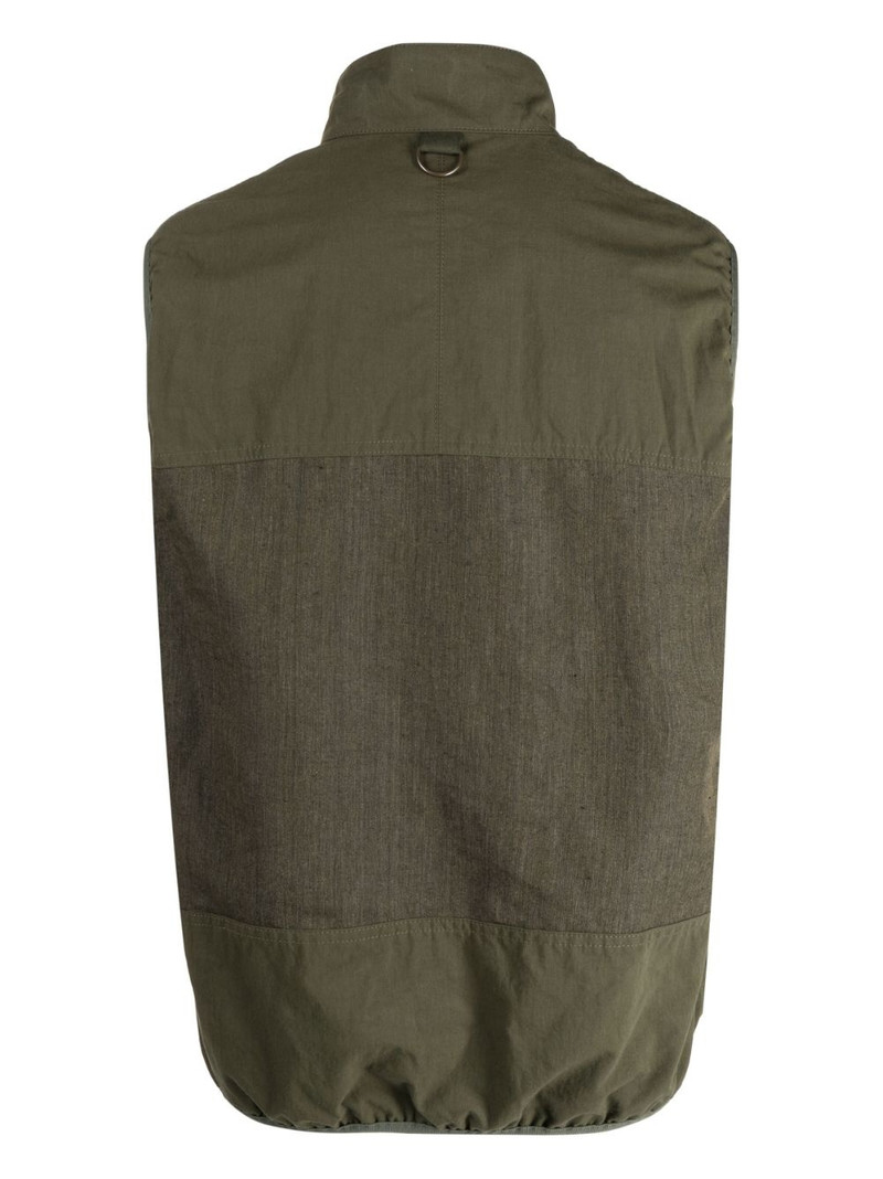 Comme des Garçons Homme logo-patch zip-up gilet outlook