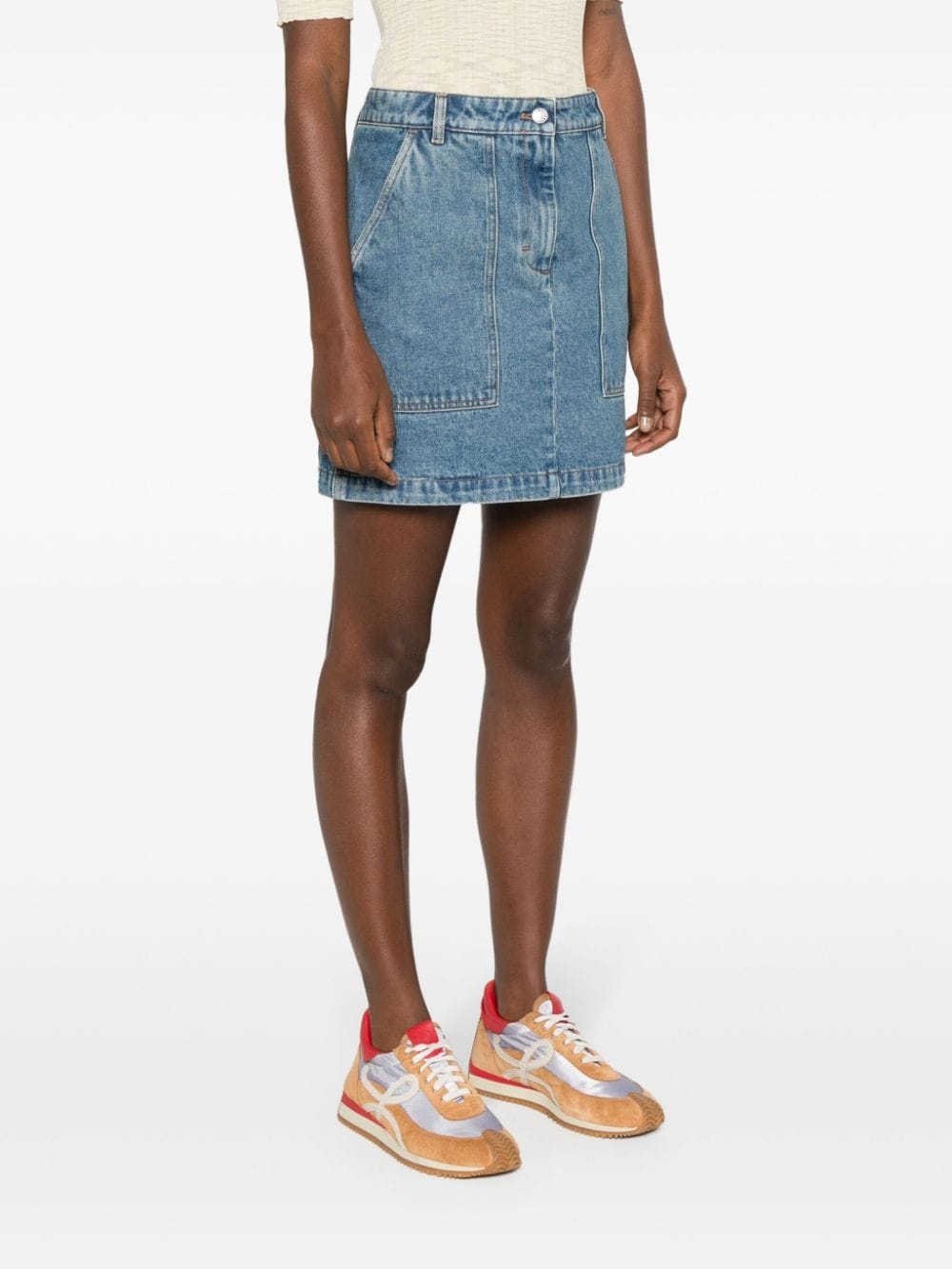 mini denim skirt - 3