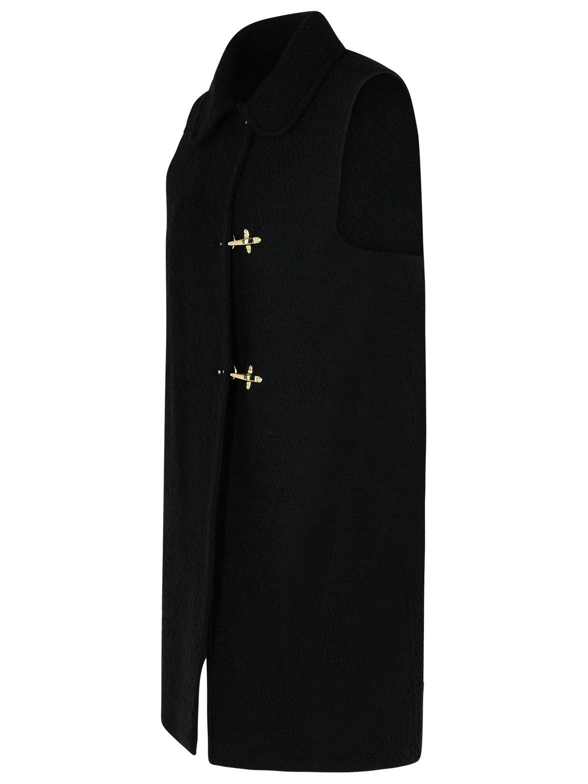 FAY - Fay Black Wool Blend Vest Women - 2