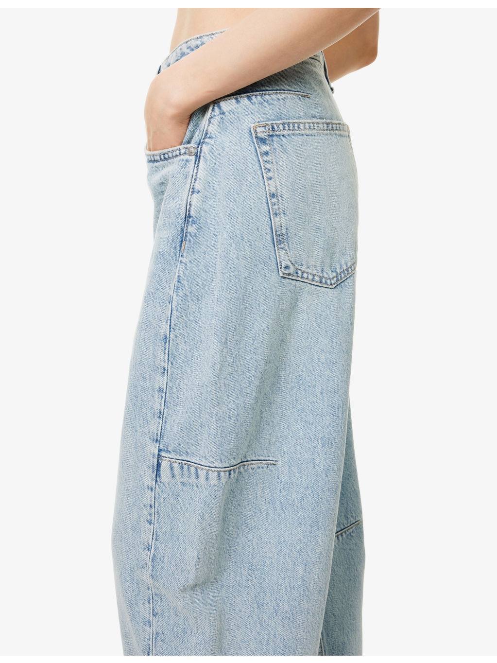 Charlie Barrel-Leg High-Rise Jeans - 6