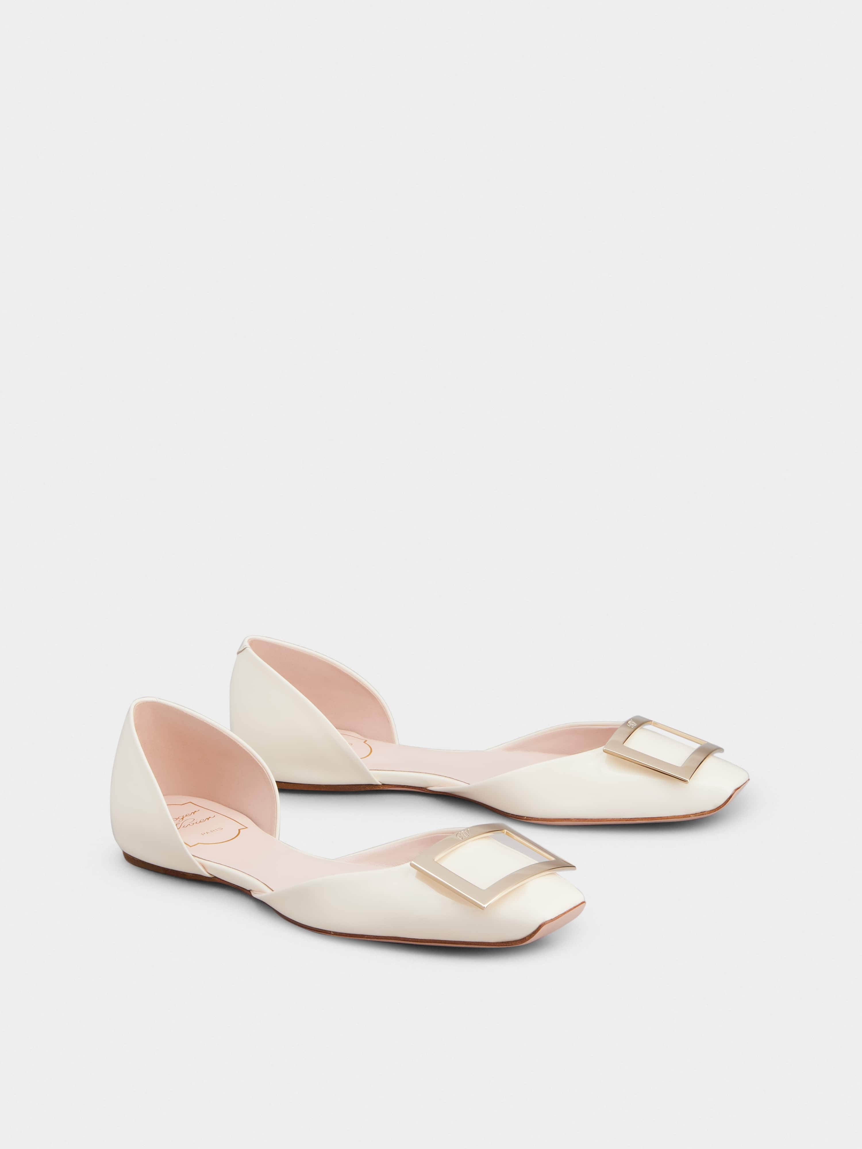 Trompette Dorsay Metal Buckle Ballerinas in Patent Leather - 2