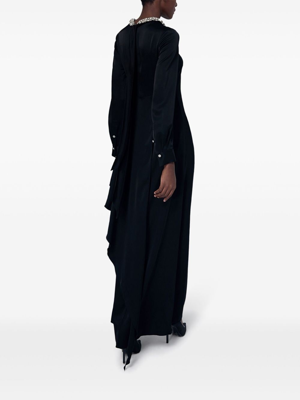 crystal-embellished gown - 3