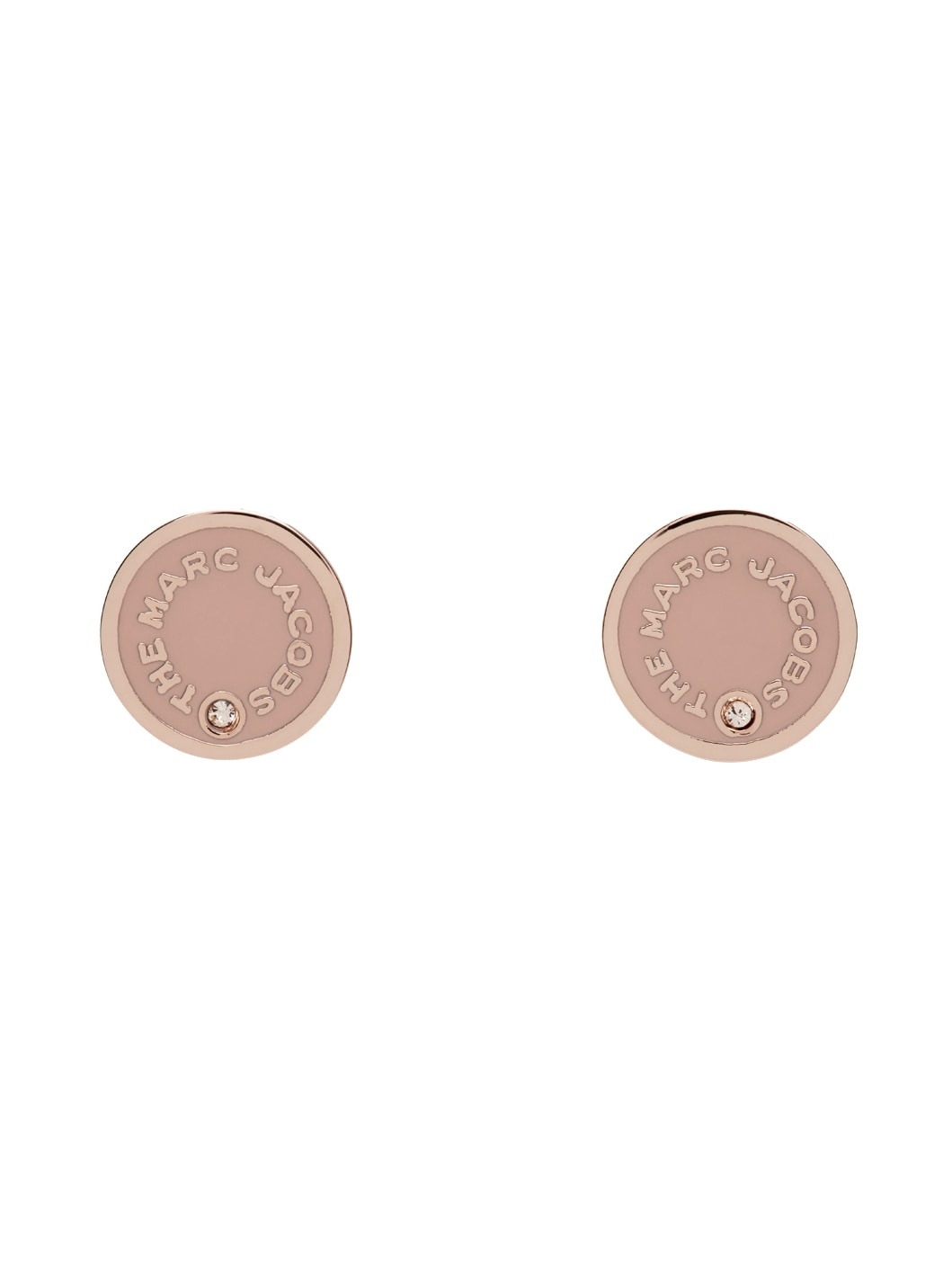 Rose Gold 'The Medallion Studs' Earrings - 1