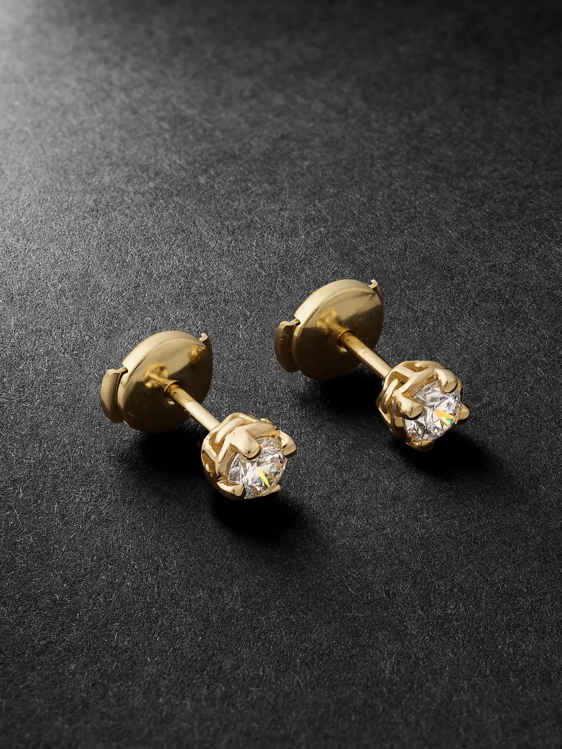 18-Karat Gold Diamond Earrings - 1