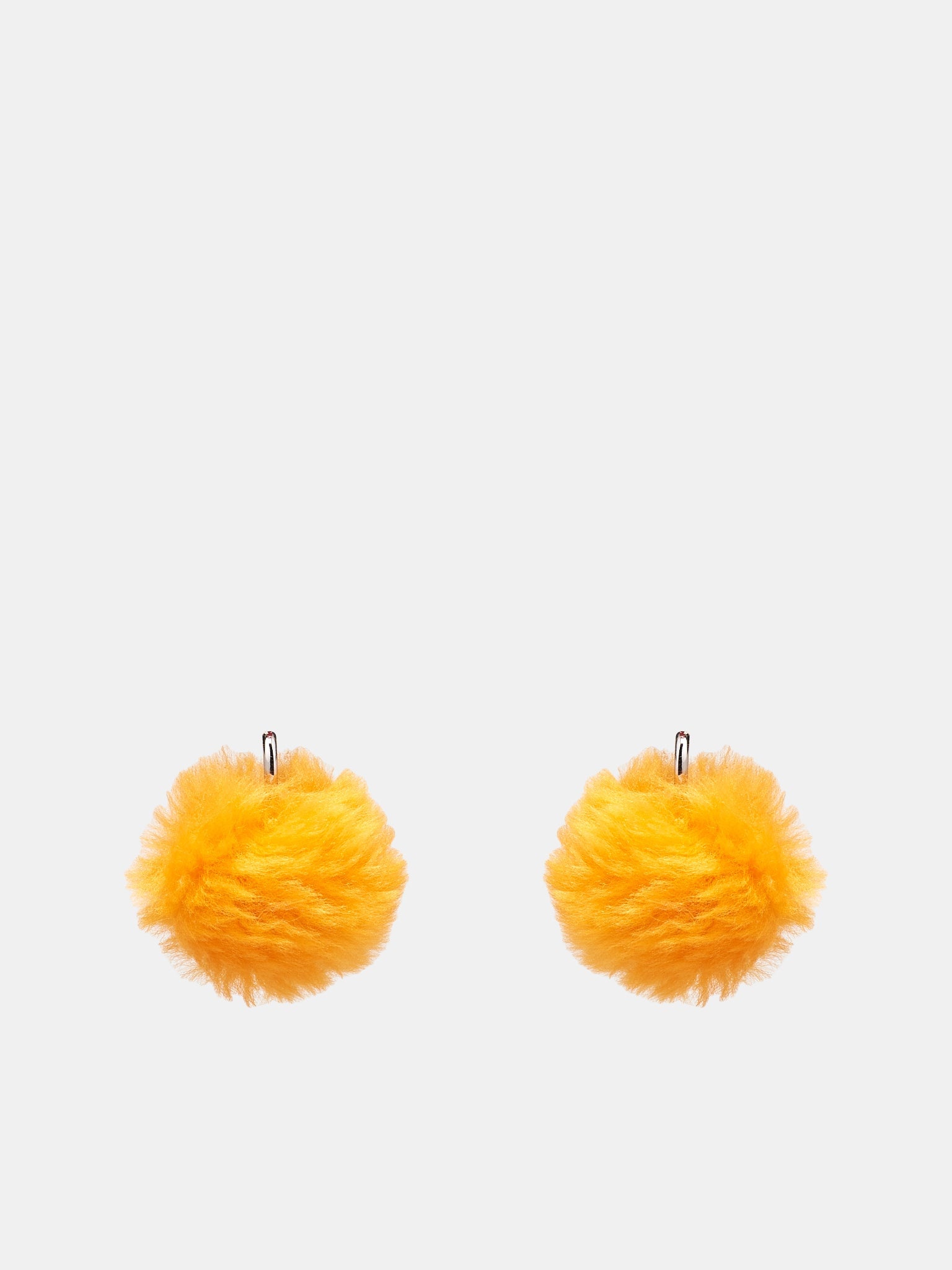 Fluffy Pom-Pom Earrings - 1