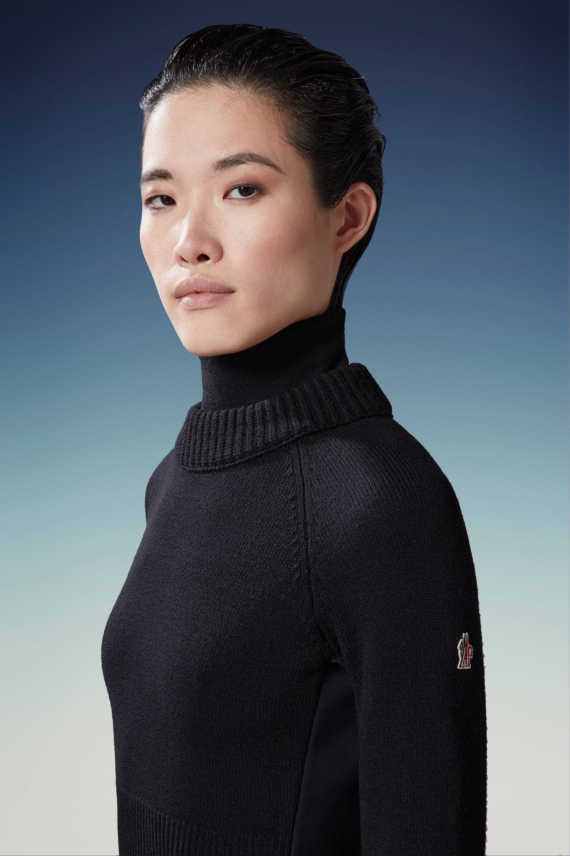 Wool & Fleece Turtleneck Sweater - 4