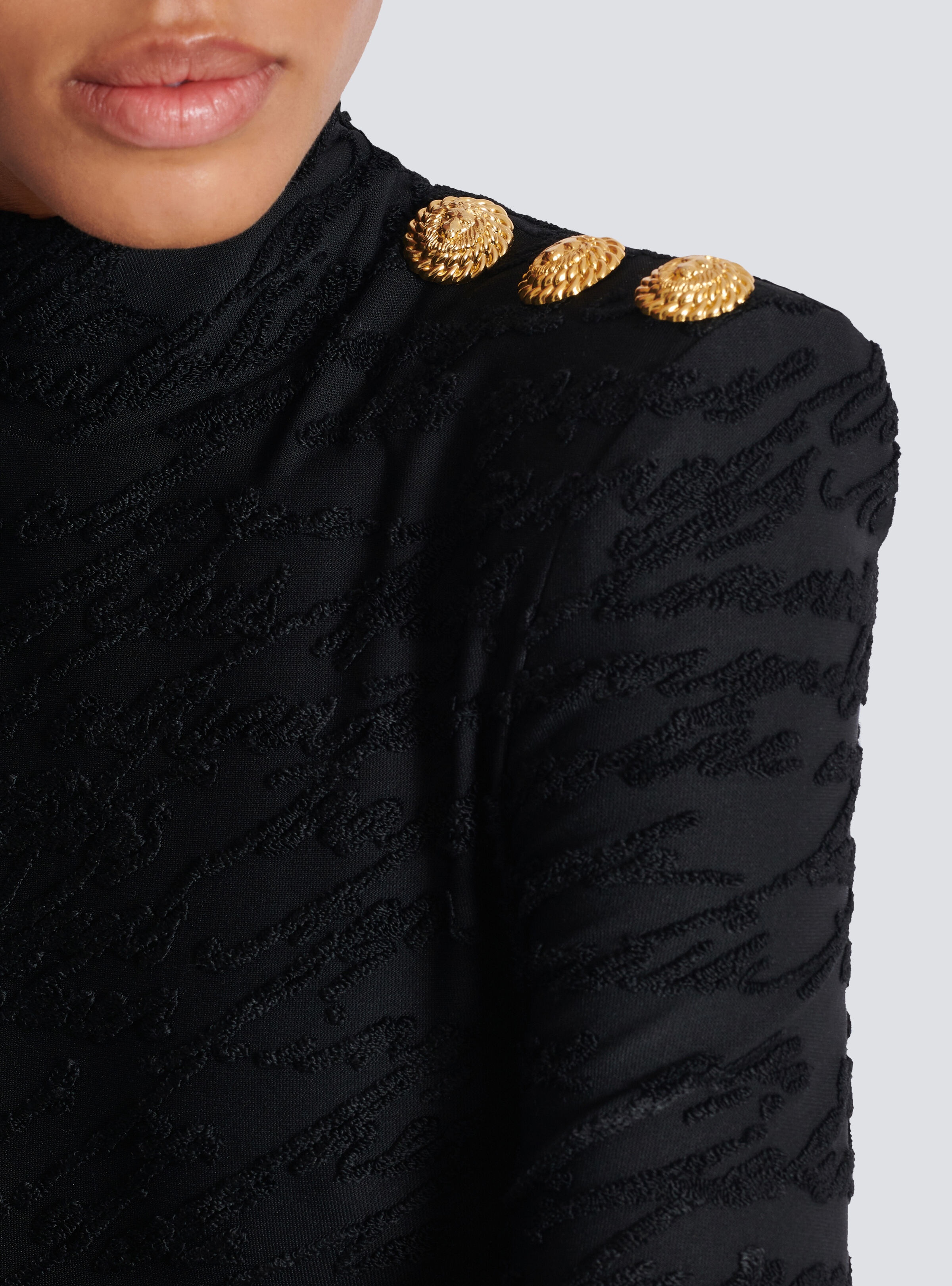 Short "Love Letter" jacquard knit dress - 9