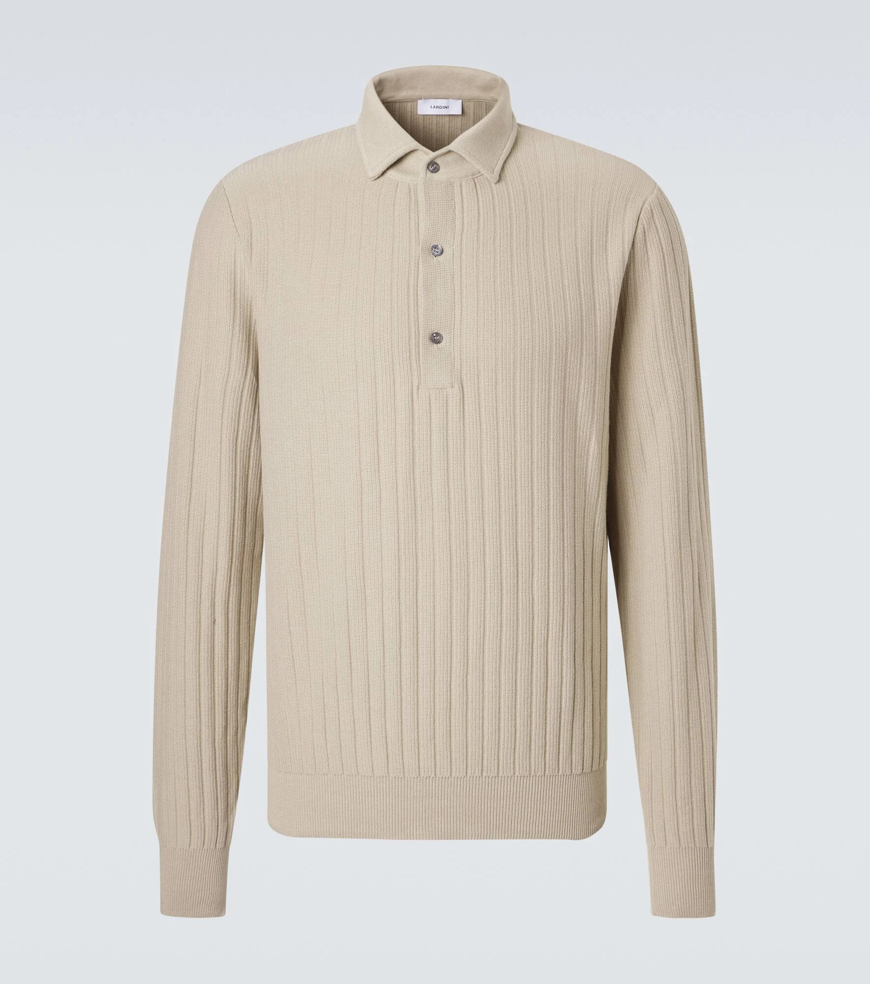 Cotton polo sweater - 1