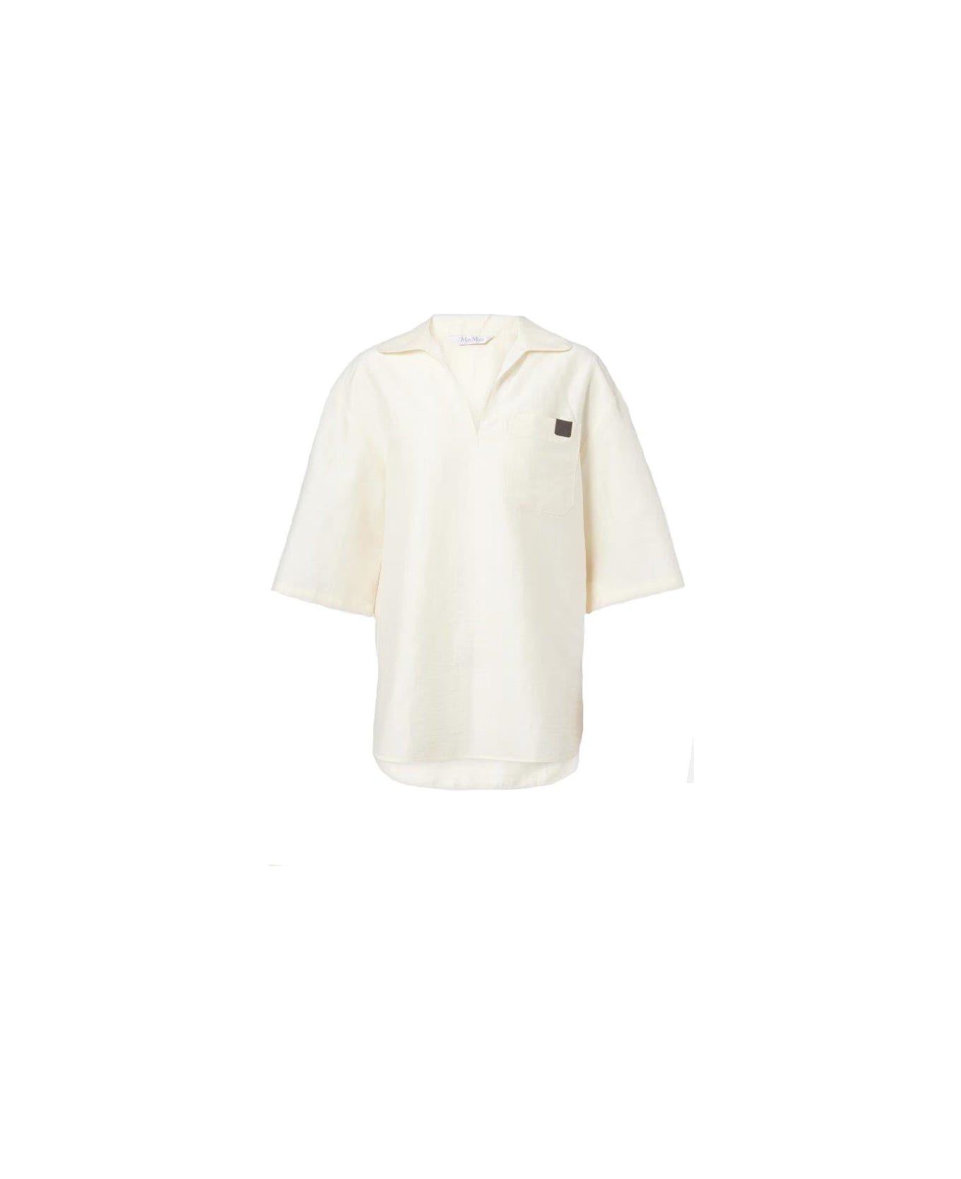 Osiride V-neck Short-sleeved Top - 1