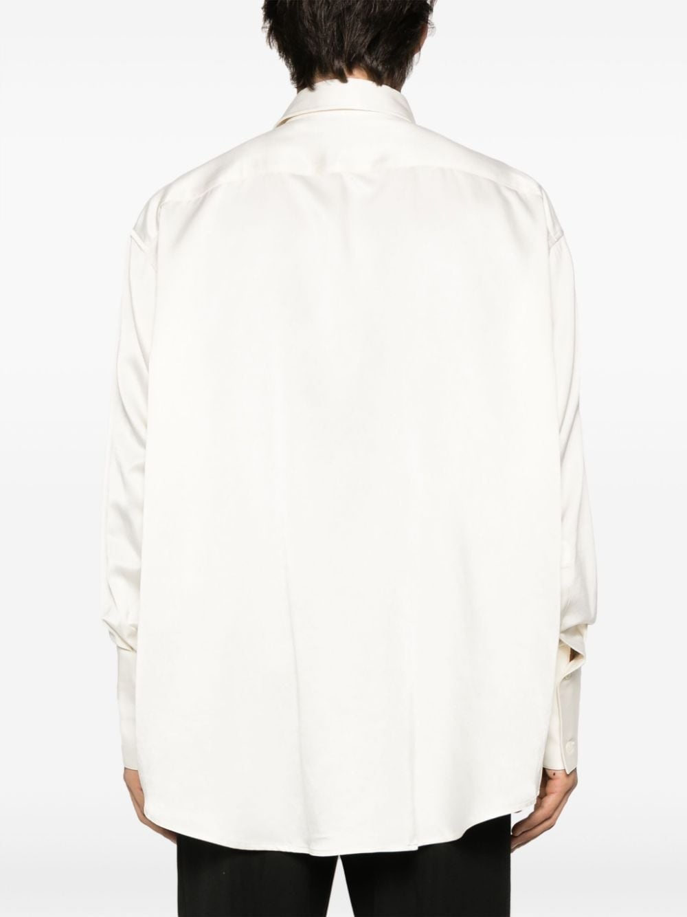 long-sleeve silk blouse - 5