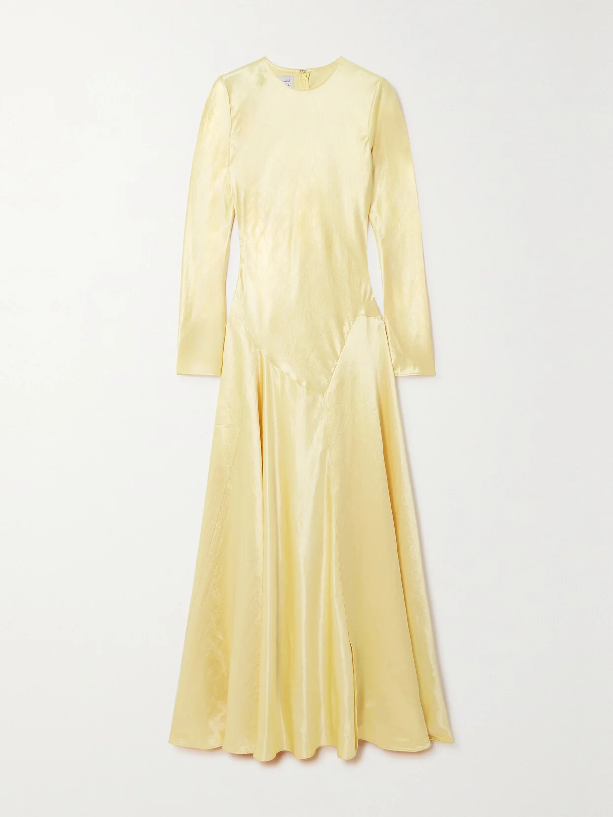 Yara Paneled Hammered-satin Gown - 1