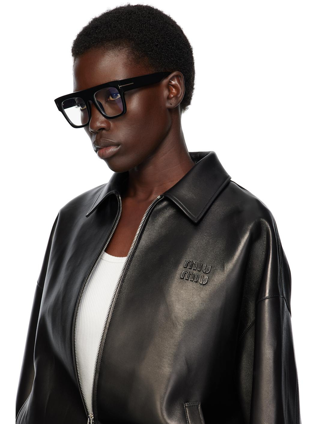 Black Renee Square Glasses - 4