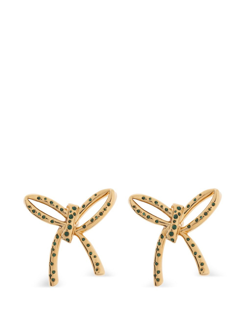 bow-embellished earrings 1