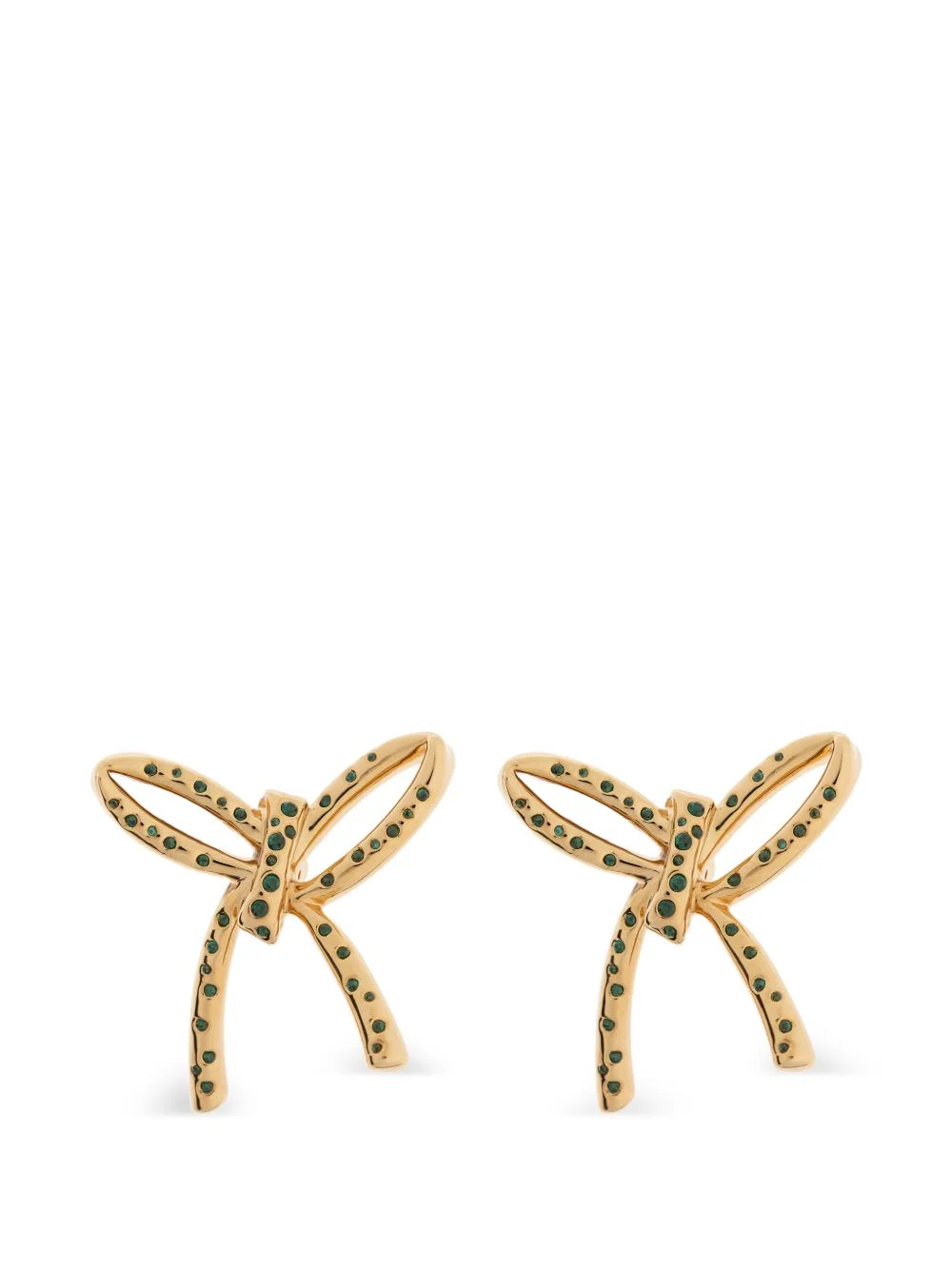 bow-embellished earrings - 1