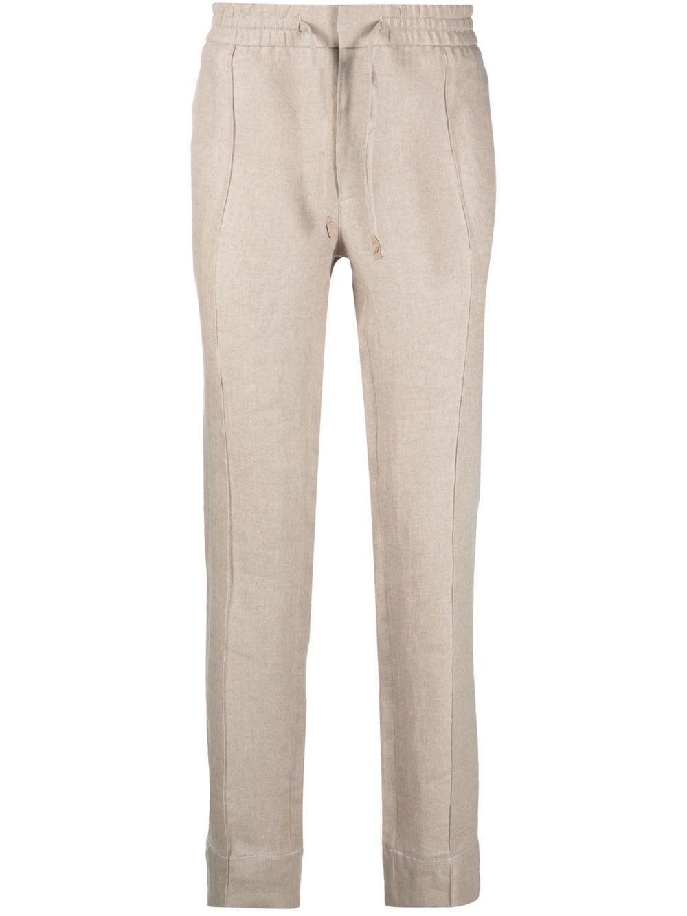 tailored linen trousers - 1