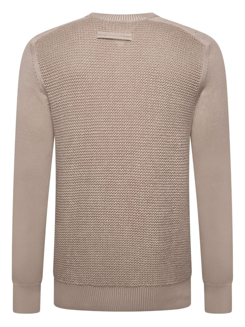 ZEGNA textured sweater outlook