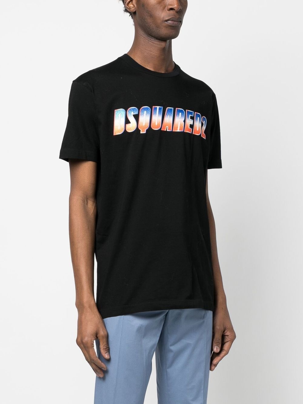 glitter logo-print T-shirt - 3
