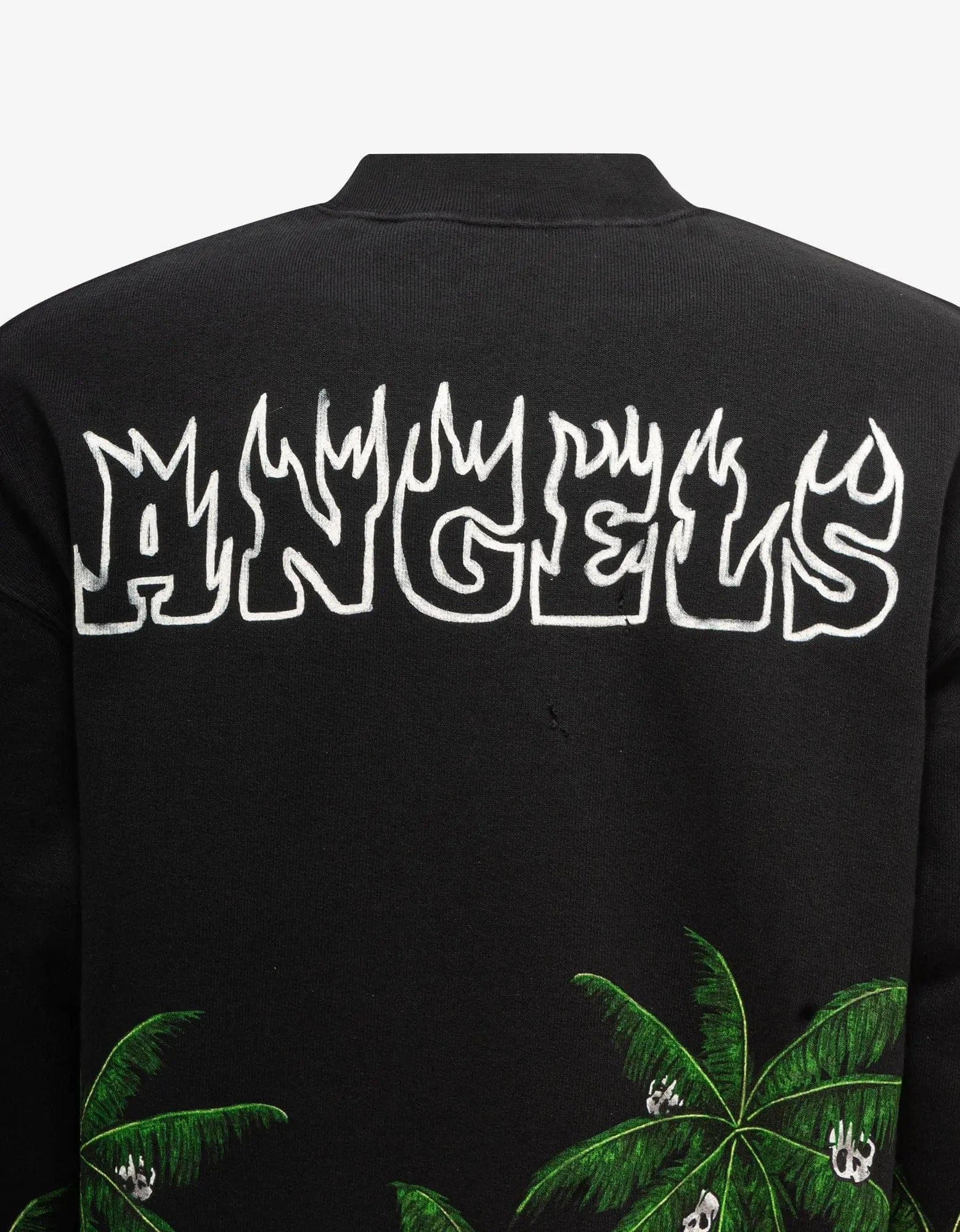 Palm Angels Black Palms & Skull Sweatshirt - 4