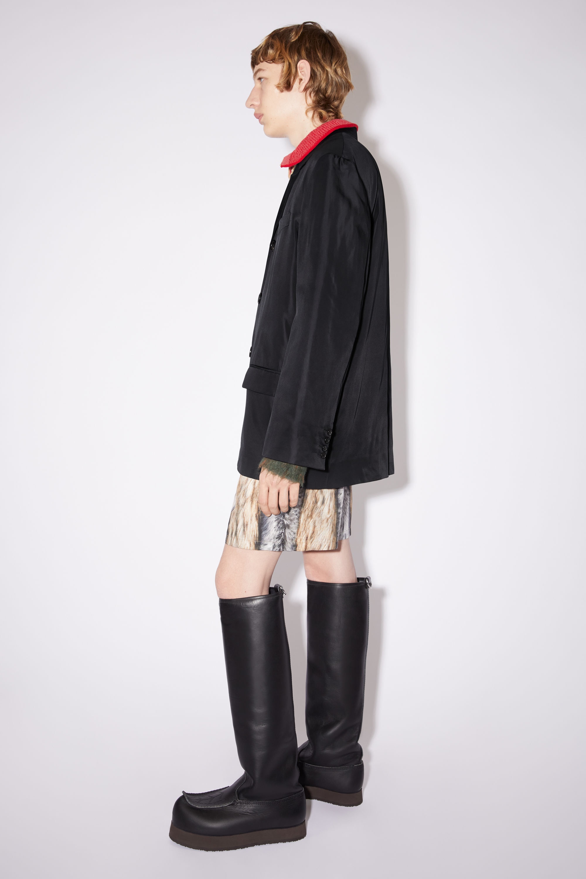 Relaxed fit suit jacket - Black - 4