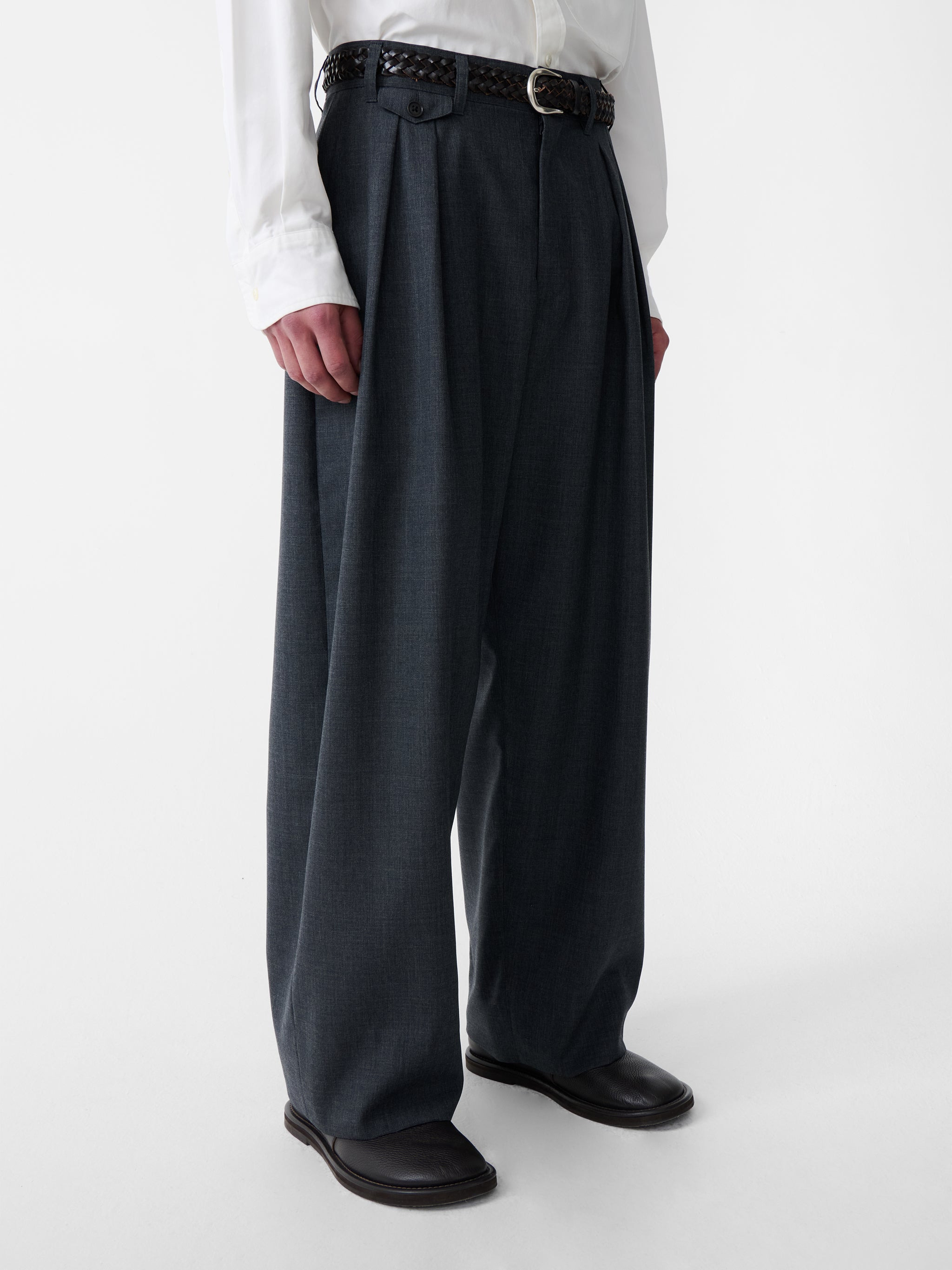 SN X BEAMS Plus Alvy Tropical Wool Pant - 5