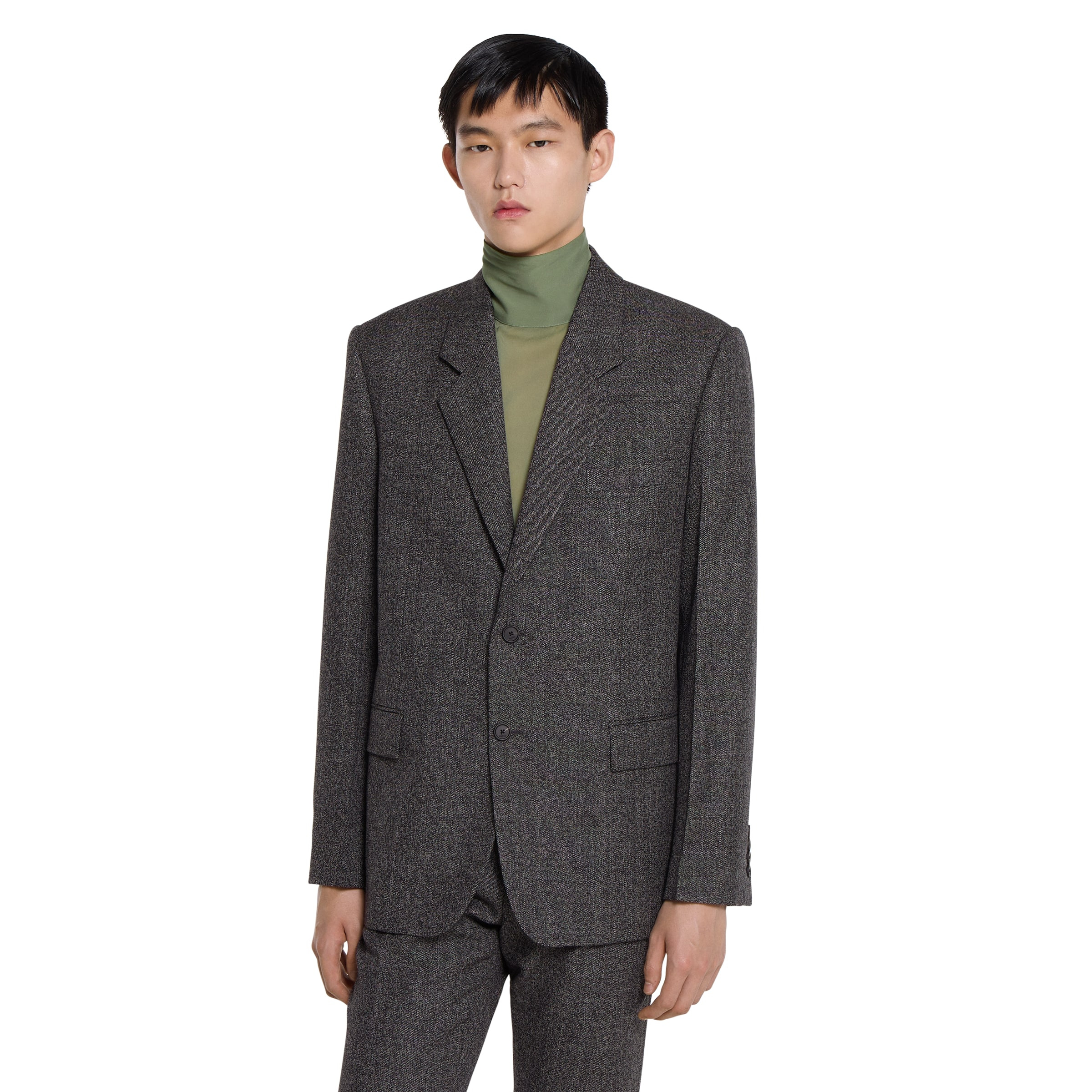 Herringbone wool mouliné jacket - 3