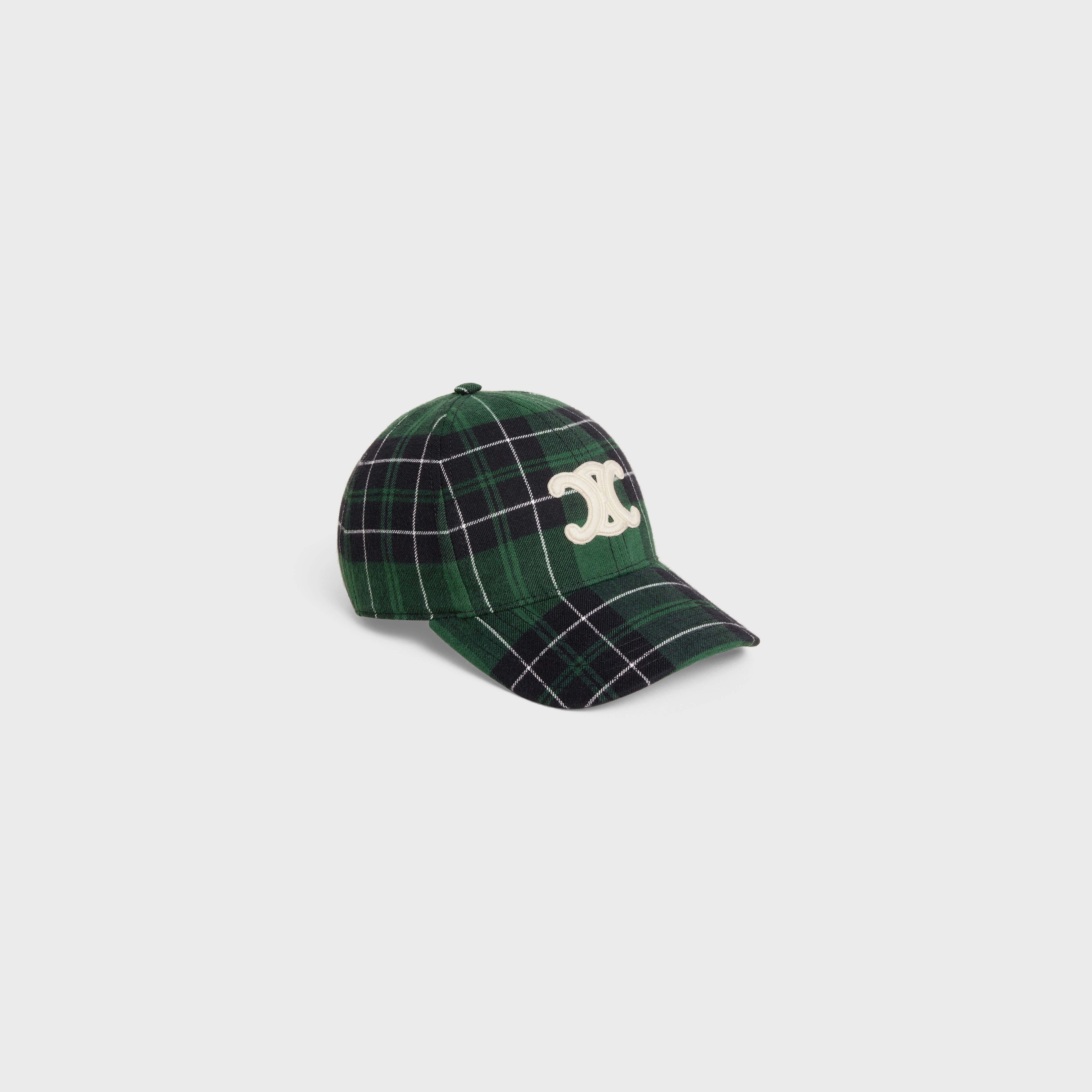 TRIOMPHE BASEBALL CAP IN CHECKED FLANNEL - 1